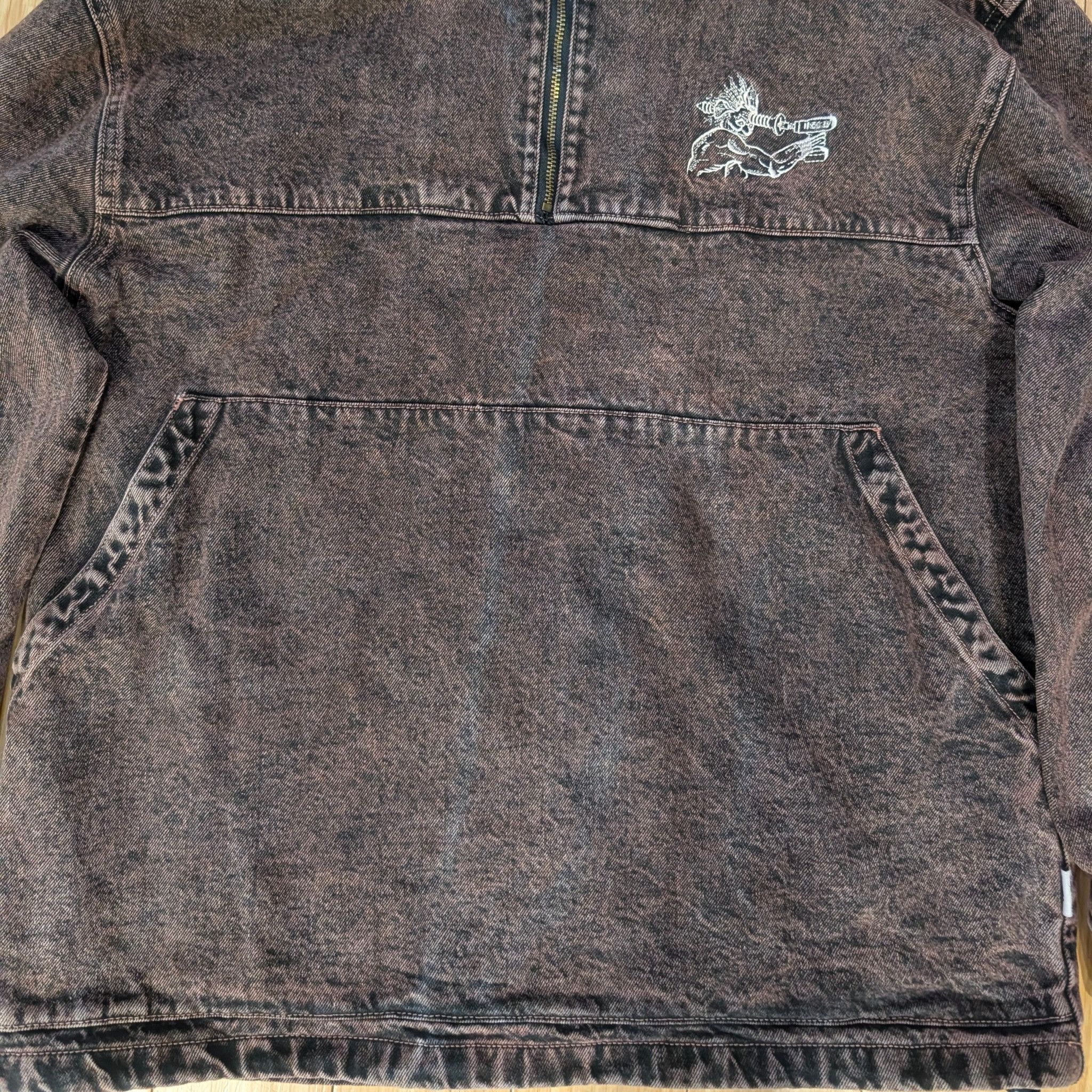 Other Come Sundown Acid Wash Denim Half Zip Hooded Large Size US L / EU 52-54 / 3 - 4 Thumbnail