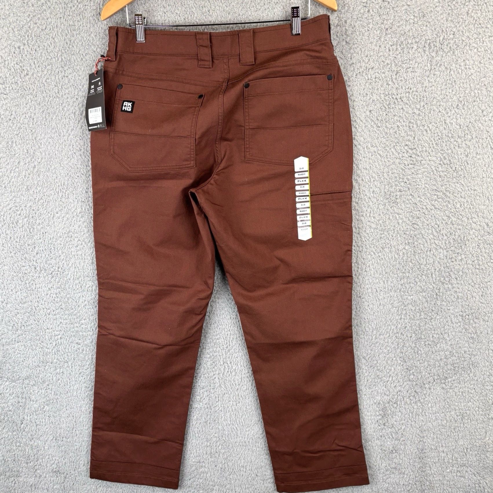 Vintage Alaskan Hardgear Pants Mens 32x30 Brown Duluth Relaxed Fit Outdoor Stone Run Chino Straight Front Pocket Casual Workwear Size US 32 / EU 48 - 4 Thumbnail