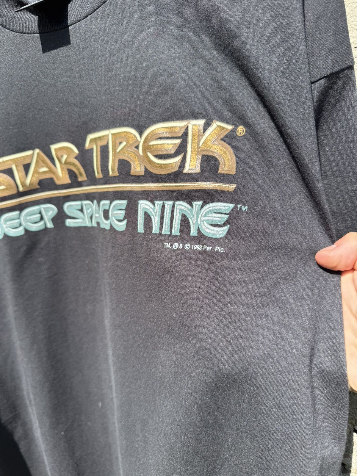 Vintage Vintage 1993 Star Treck Deep Space Nine Singlestitch Tee Size US XL / EU 56 / 4 - 5 Thumbnail