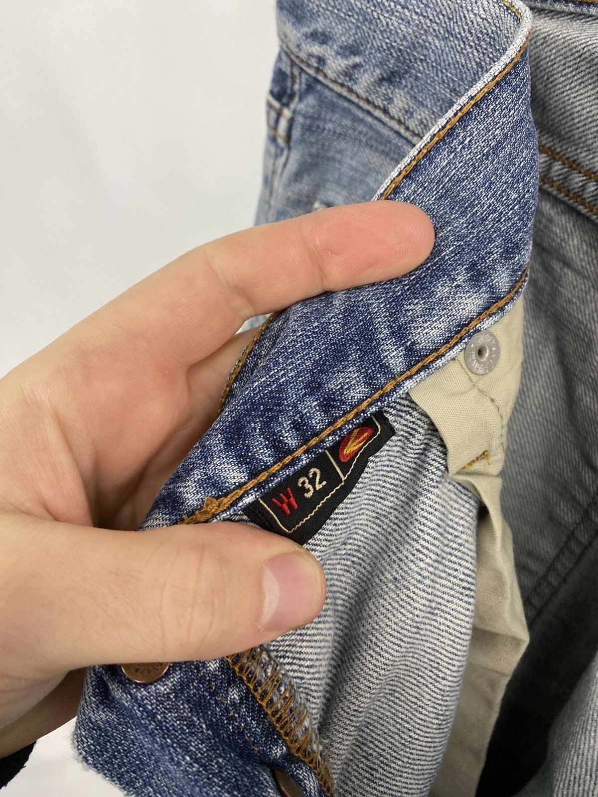 Energie 🇯🇵 Vintage 90s Energie Distressed Japanese Style Y2K Jeans Size US 32 / EU 48 - 8 Thumbnail