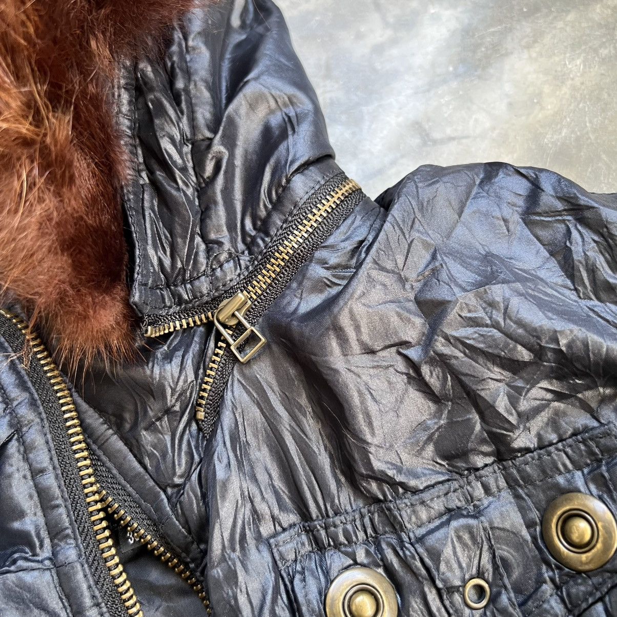 14th Addiction 2000’s M’C J’A Vkei Style Nylon Multi Pocket Fur Jacket Size US S / EU 44-46 / 1 - 8 Thumbnail
