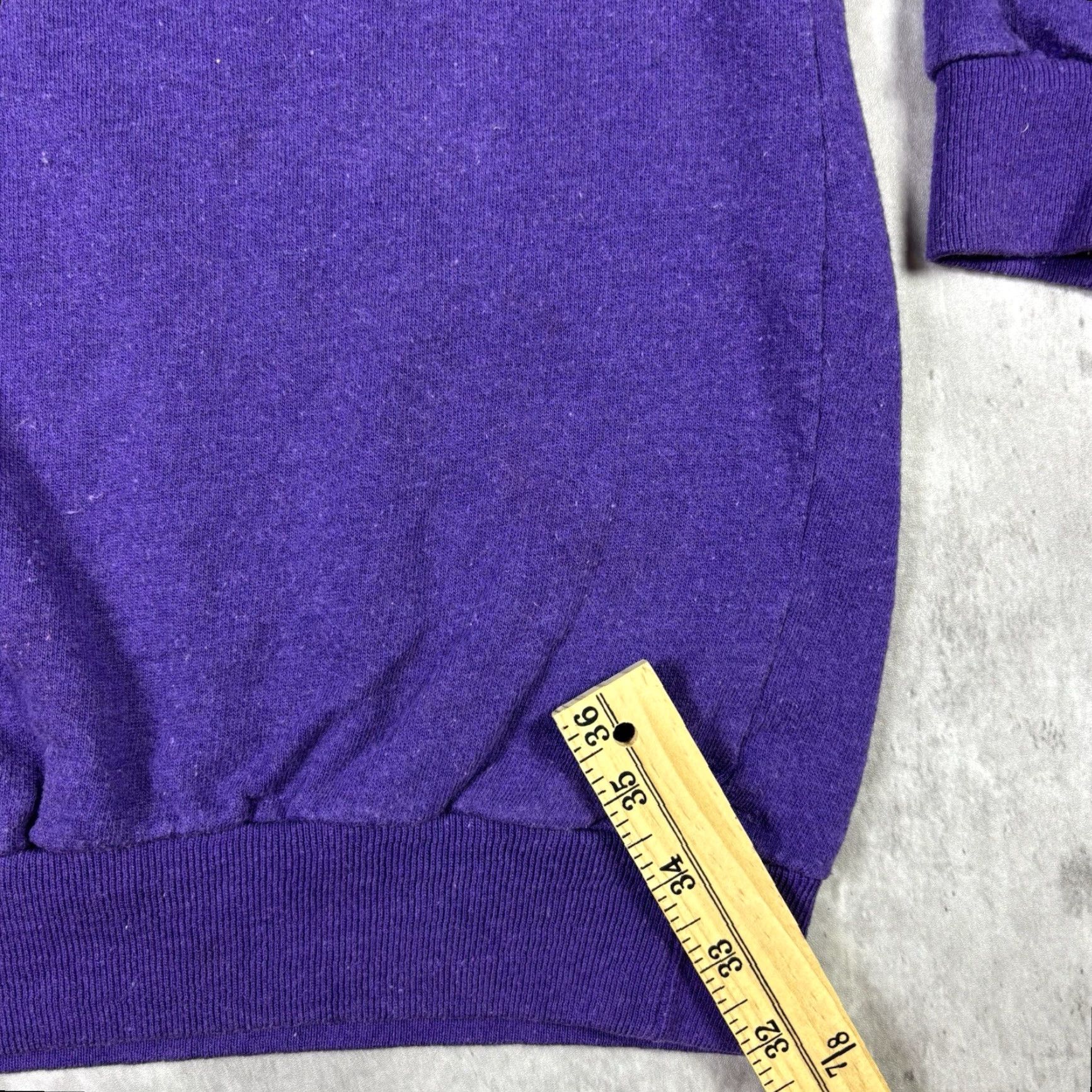 Spell VINTAGE Barcelona Sweatshirt Embroidered Spell Out Crewneck Purple size S Mens 80s All Seasons Cotton Fleece Pullover Distressed Size US S / EU 44-46 / 1 - 6 Thumbnail