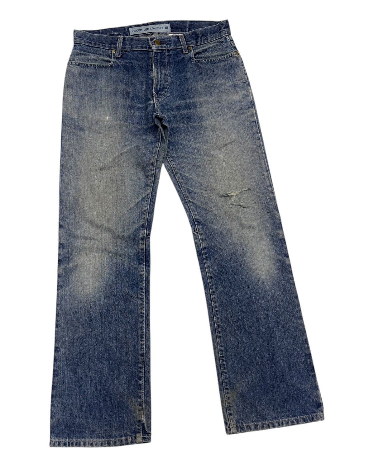 If Six Was Nine × Japanese Brand × Le Grande Bleu (L.G.B.) GAP PIECED LEG LOW RISE DENIM JEANS Size US 32 / EU 48 - 3 Thumbnail