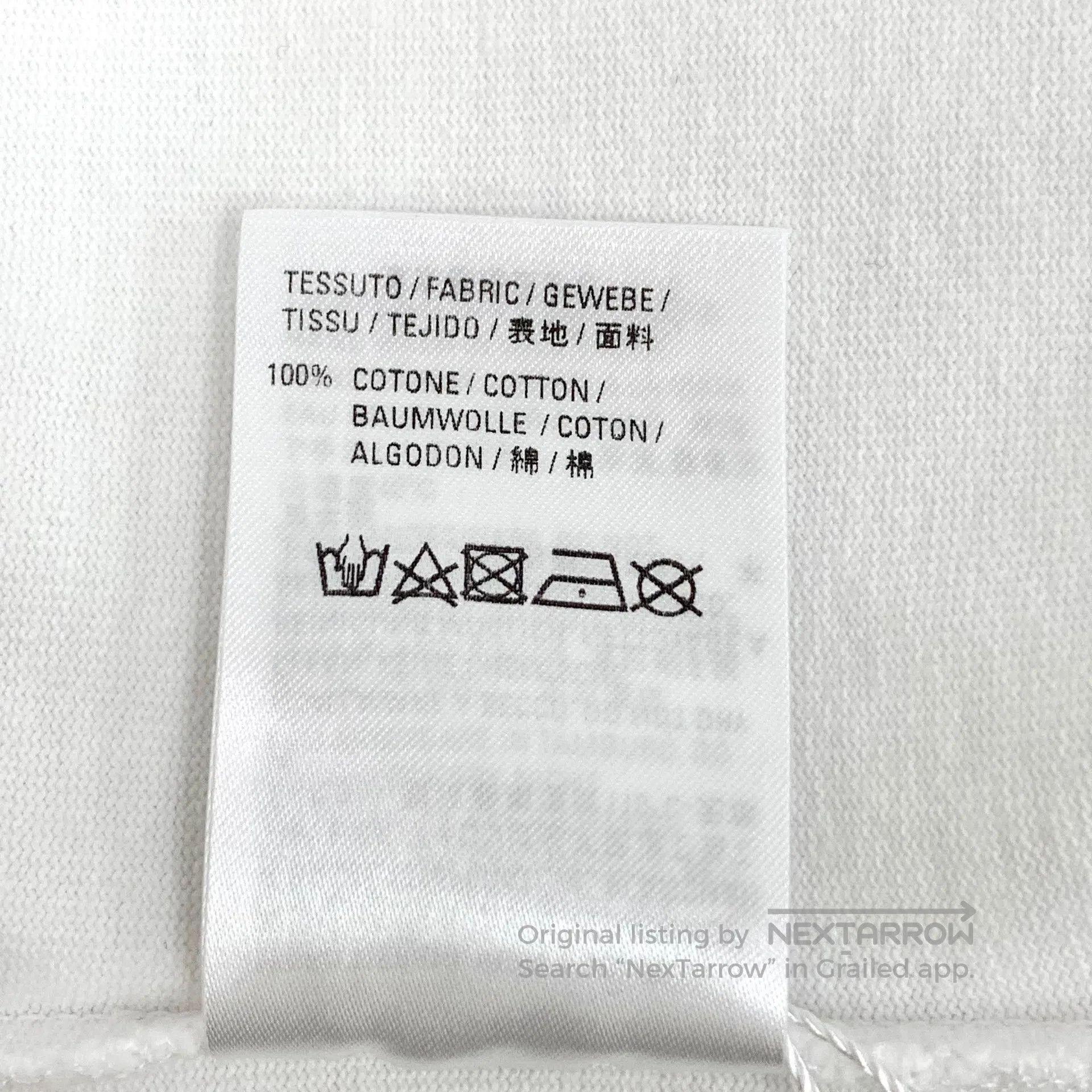 Balenciaga Balenciaga White Logo Letter Printed Cotton Round Neck Sho Size US S / EU 44-46 / 1 - 7 Thumbnail