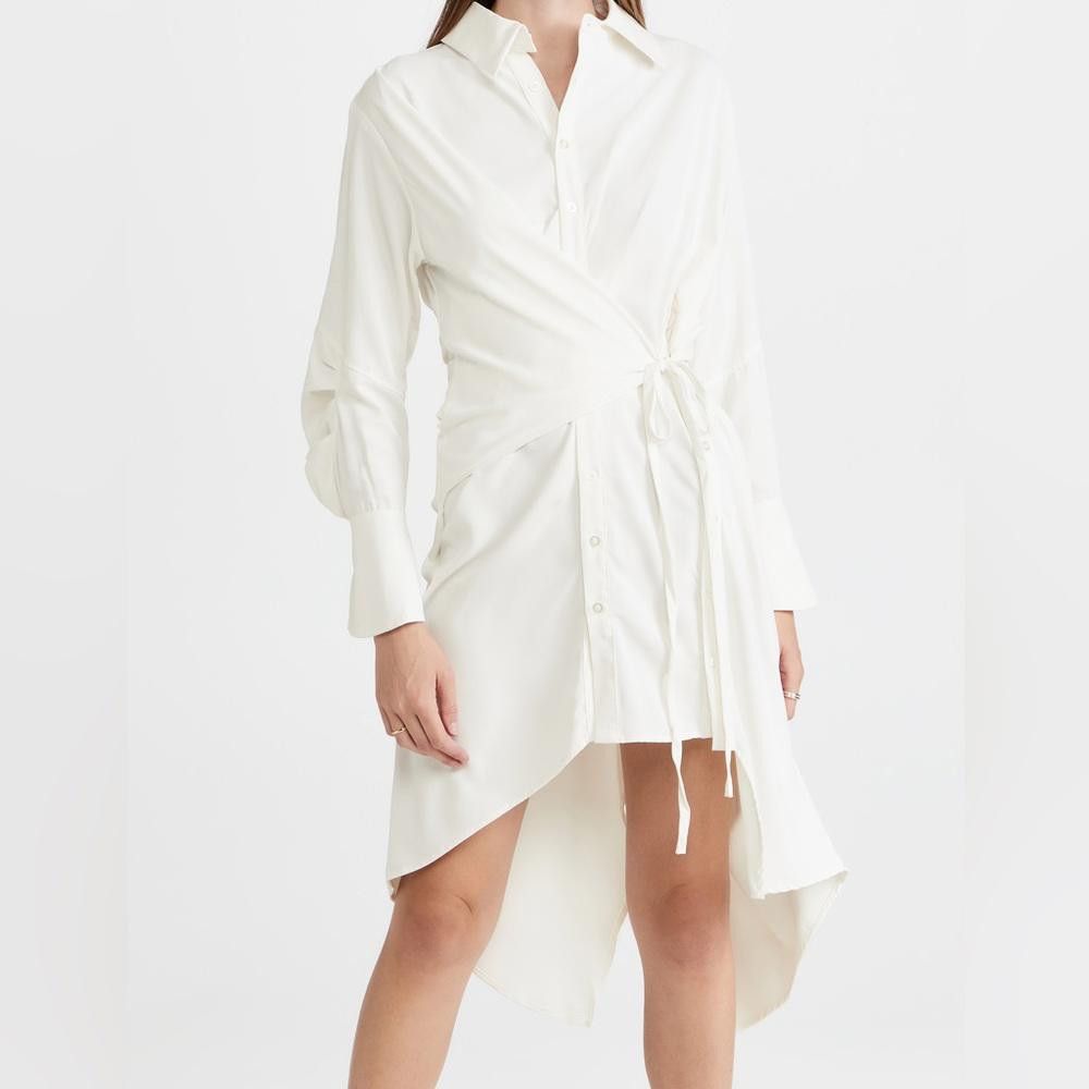 REVOLVE o.p.t. I Dia White Button Down Dress Small Size S / US 4 / IT 40 - 1 Thumbnail