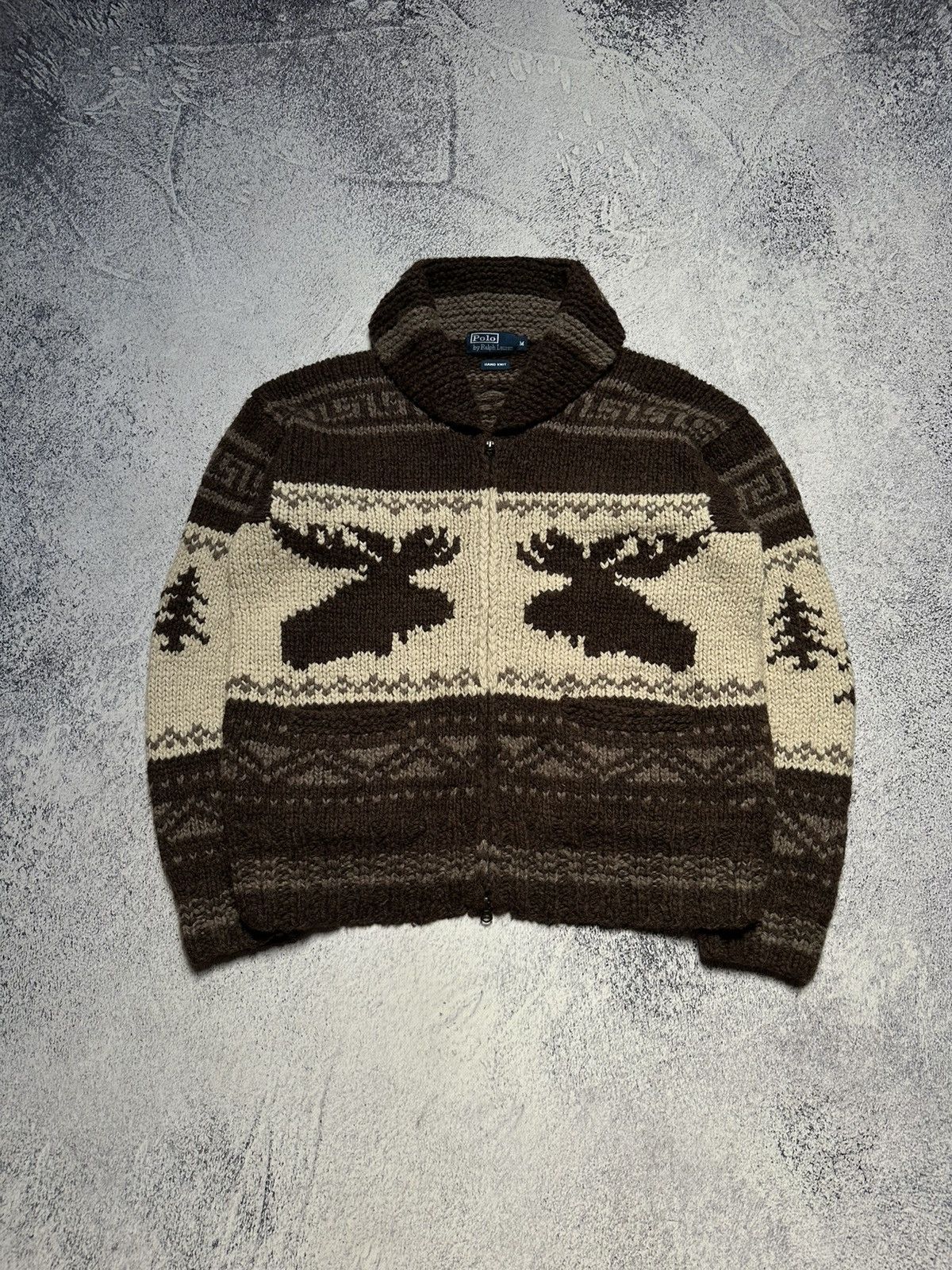Polo Ralph Lauren Very Rare RRL Polo Ralph Lauren Hand Knit Covichan Sweater Size US M / EU 48-50 / 2 - 4 Thumbnail