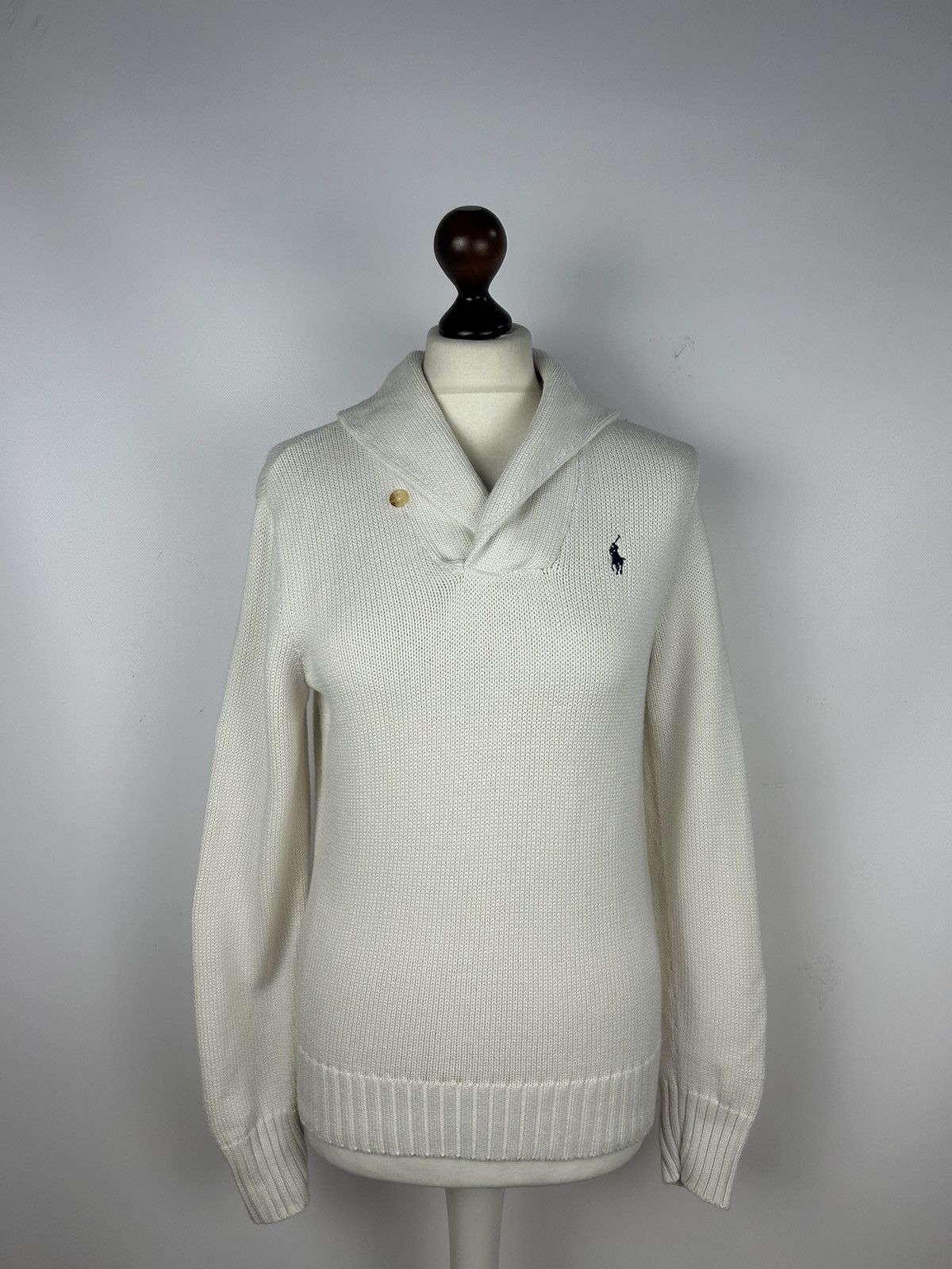 Ralph Lauren Sport Vintage Polo Ralph Lauren Sport Knit Sweater White Size L Size L / US 10 / IT 46 - 1 Thumbnail