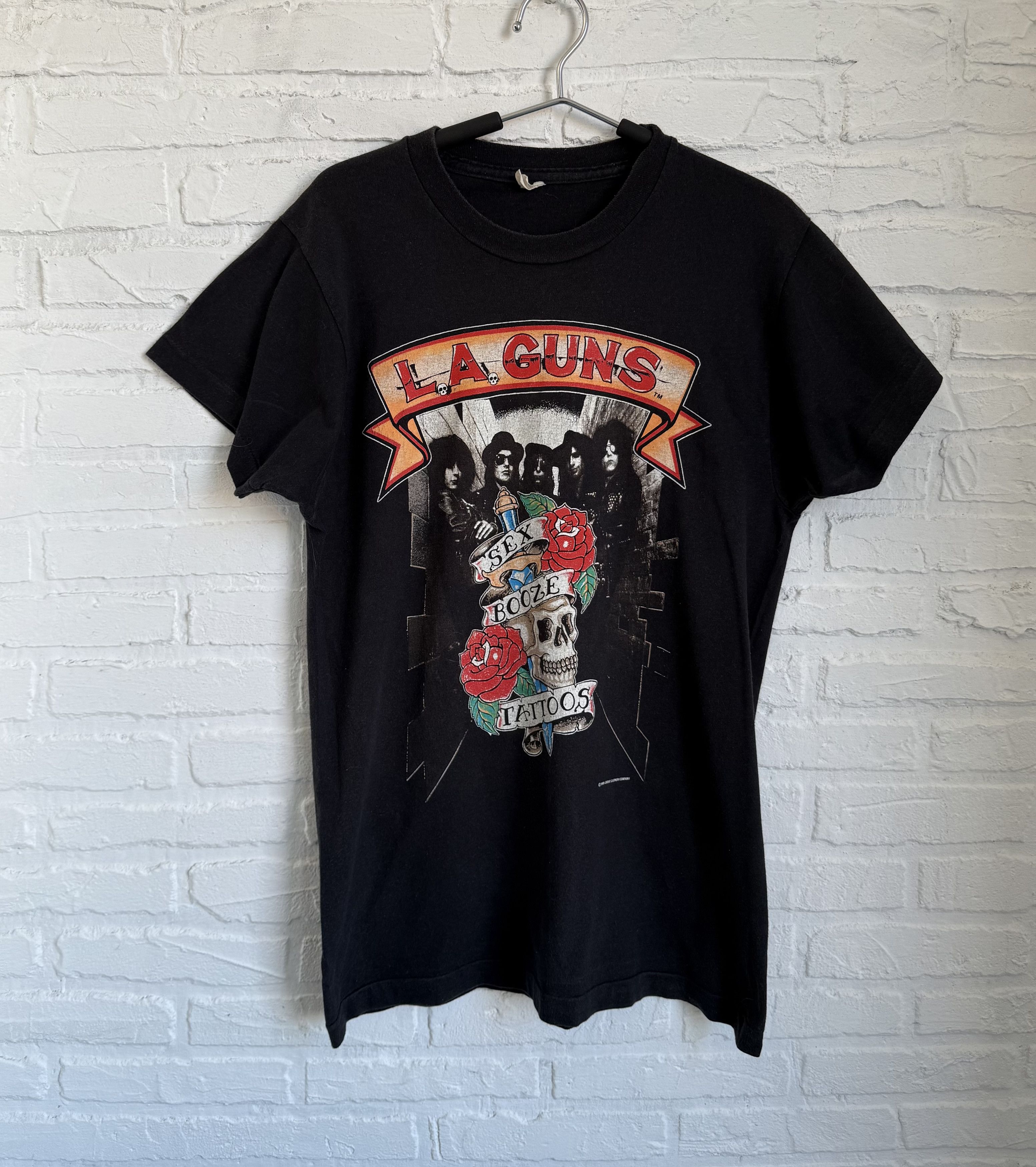 Band Tees × Vintage Vintage 1989 L.A. guns Cocked and Loaded tour 89-90 tee Size US L / EU 52-54 / 3 - 1 Thumbnail