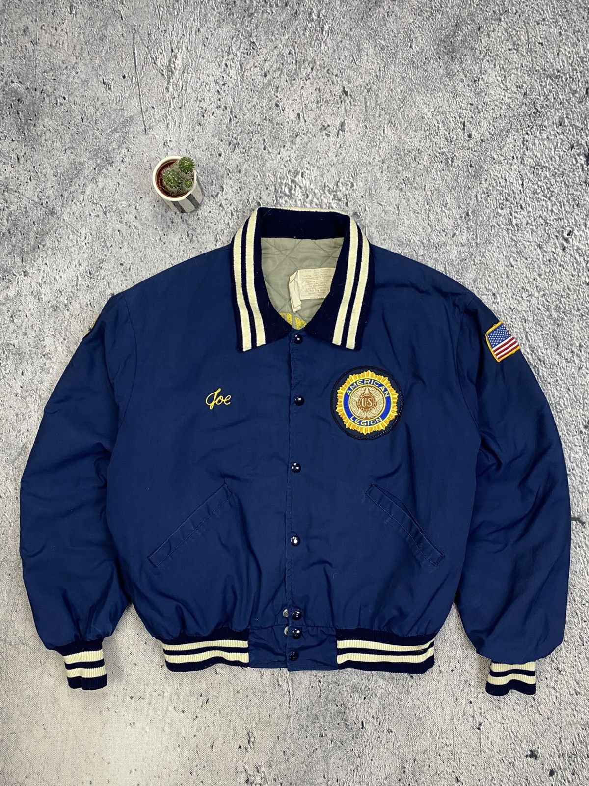Vintage Vintage Bomber Jacket American Legion 80’ Size US XL / EU 56 / 4 - 1 Thumbnail
