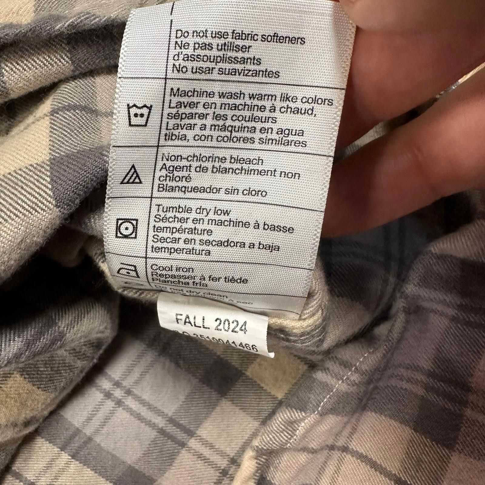 Carhartt Carhartt Mens Heavy Flannel XL Gray Cream Plaid Loose Fit Size US XL / EU 56 / 4 - 6 Thumbnail