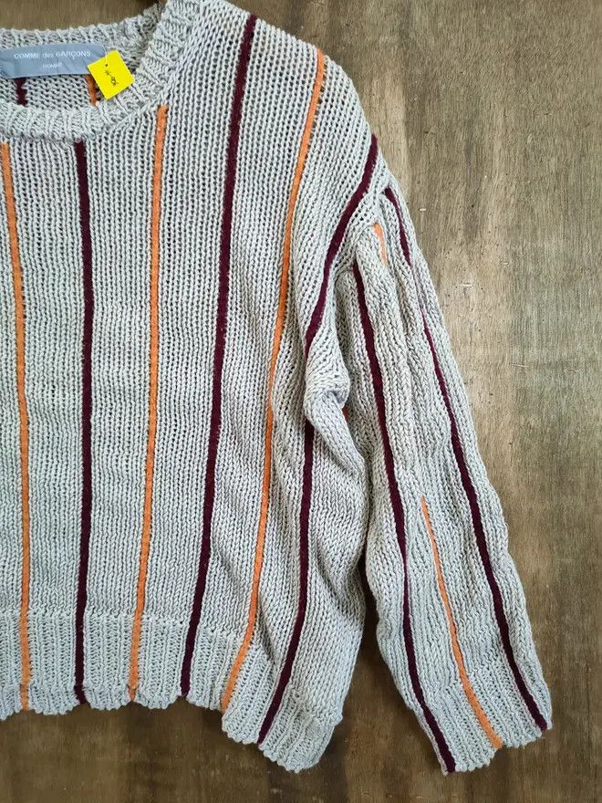 Comme des Garcons 💥 Comme Des Garcon Homme stripe knitwear DL #46-906 Size US S / EU 44-46 / 1 - 6 Thumbnail