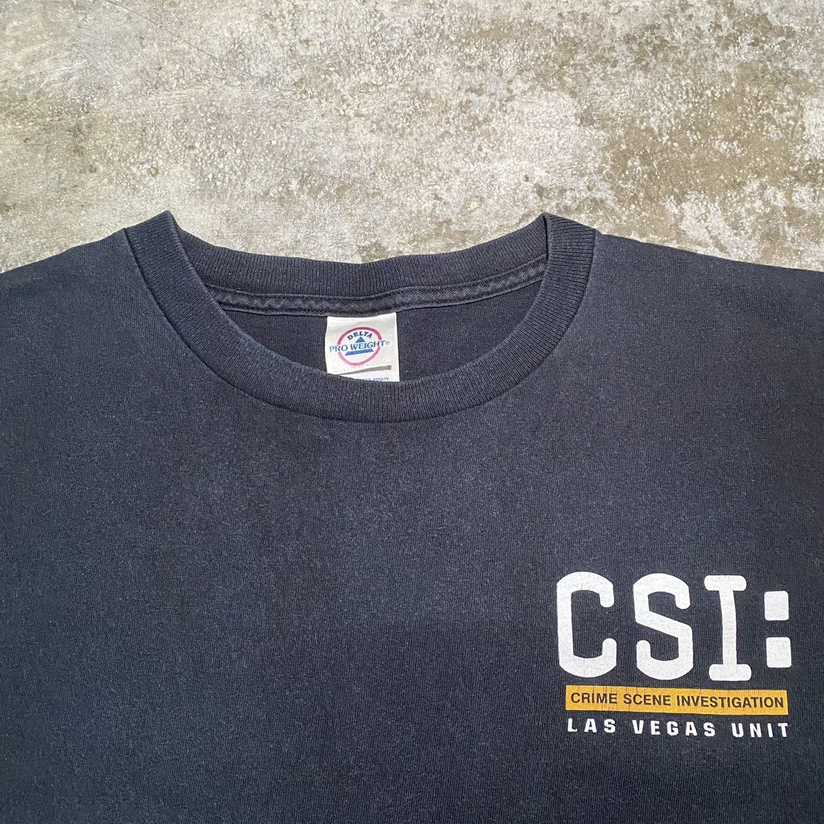 Vintage CSI Crime Scene Investigation Las Vegas Unit Promo Tshirt Size US XL / EU 56 / 4 - 3 Thumbnail