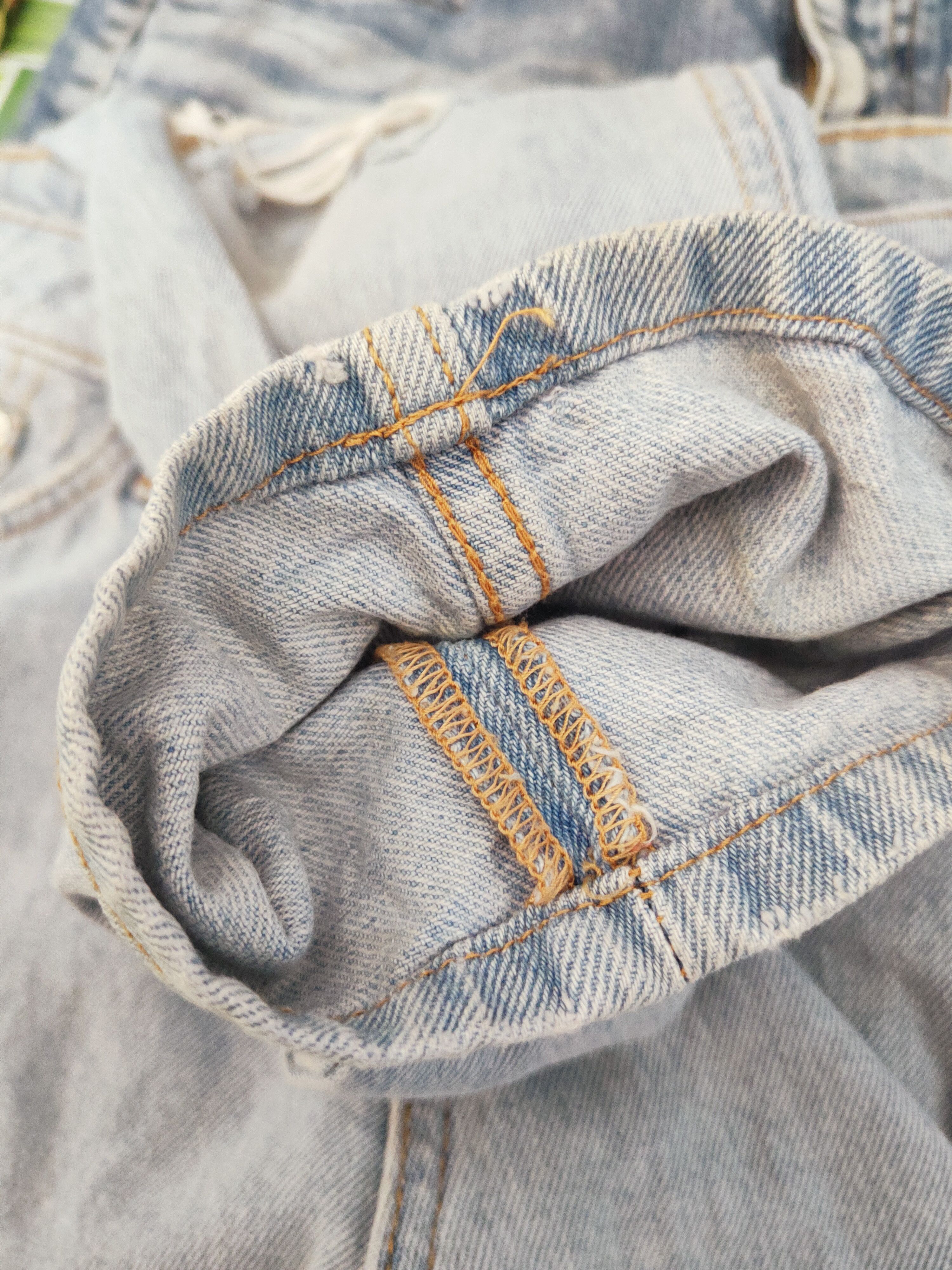 H&M × Japanese Brand VINTAGE 💥 &Denim ❌ H& M Blue Distressed Ripped Jeans Size US 32 / EU 48 - 13 Thumbnail