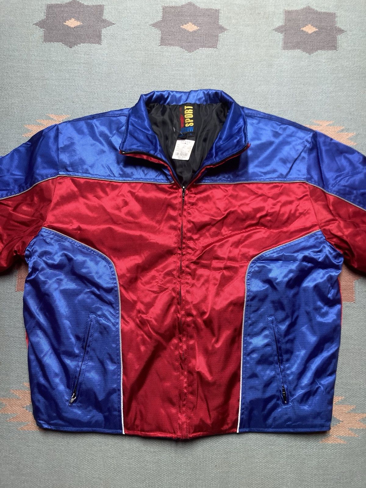 Vintage Vtg J Crew sport jacket nylo rave 3M reflective DEADSTOCK XL Size US XL / EU 56 / 4 - 2 Thumbnail