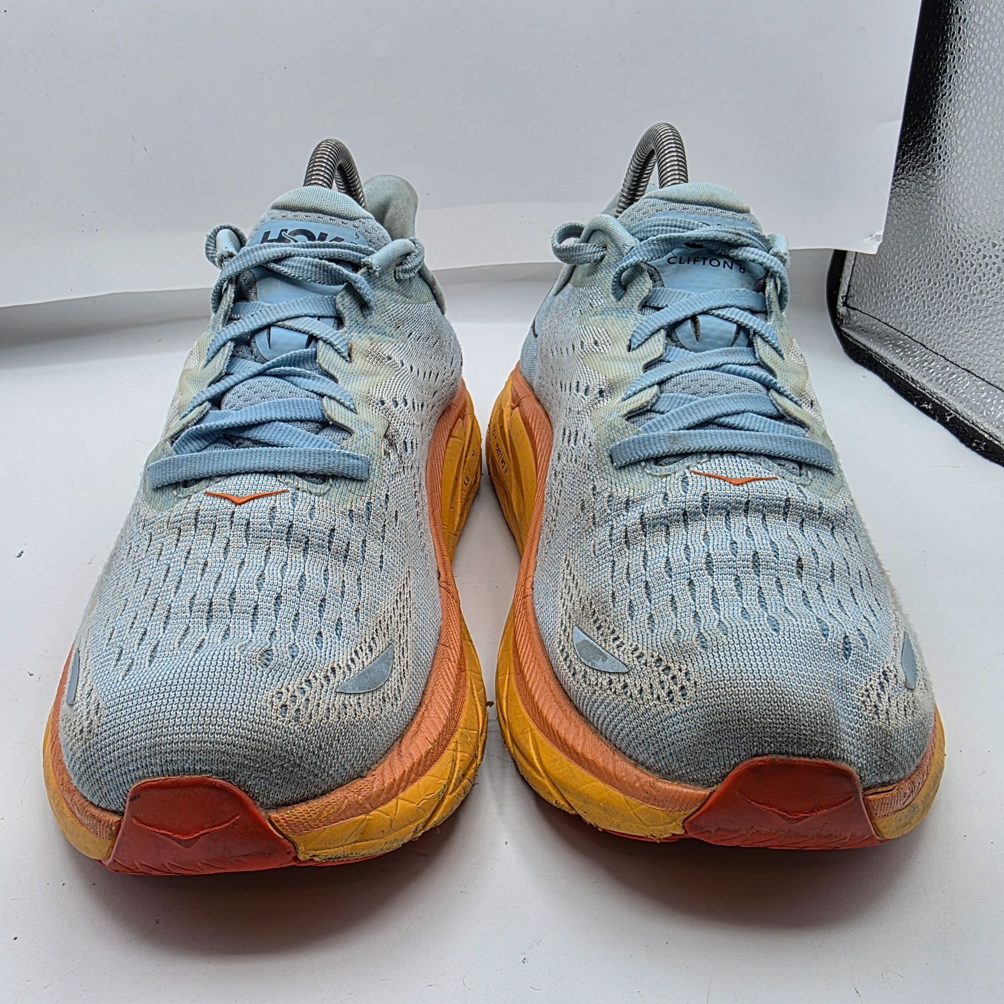 Hoka Hoka One One Clifton 8 Womens Size 8.5B Blue Orange Lightwei Size US 8.5 / IT 38.5 - 2 Thumbnail