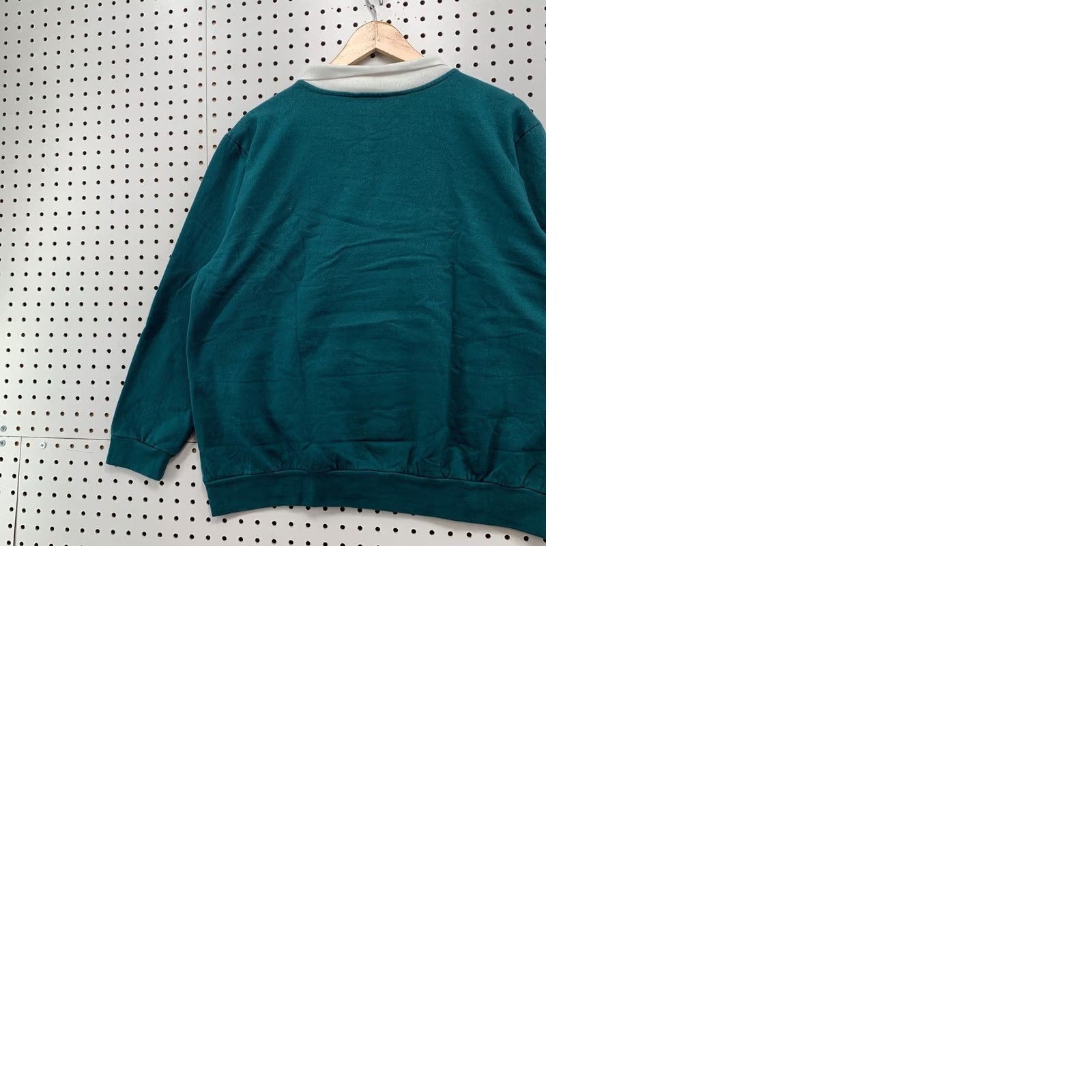 Vintage Anthony Richards Collared Grandma Sweater Green Embroidered Birds Women XL 23x26 Size XL / US 12-14 / IT 48-50 - 9 Thumbnail