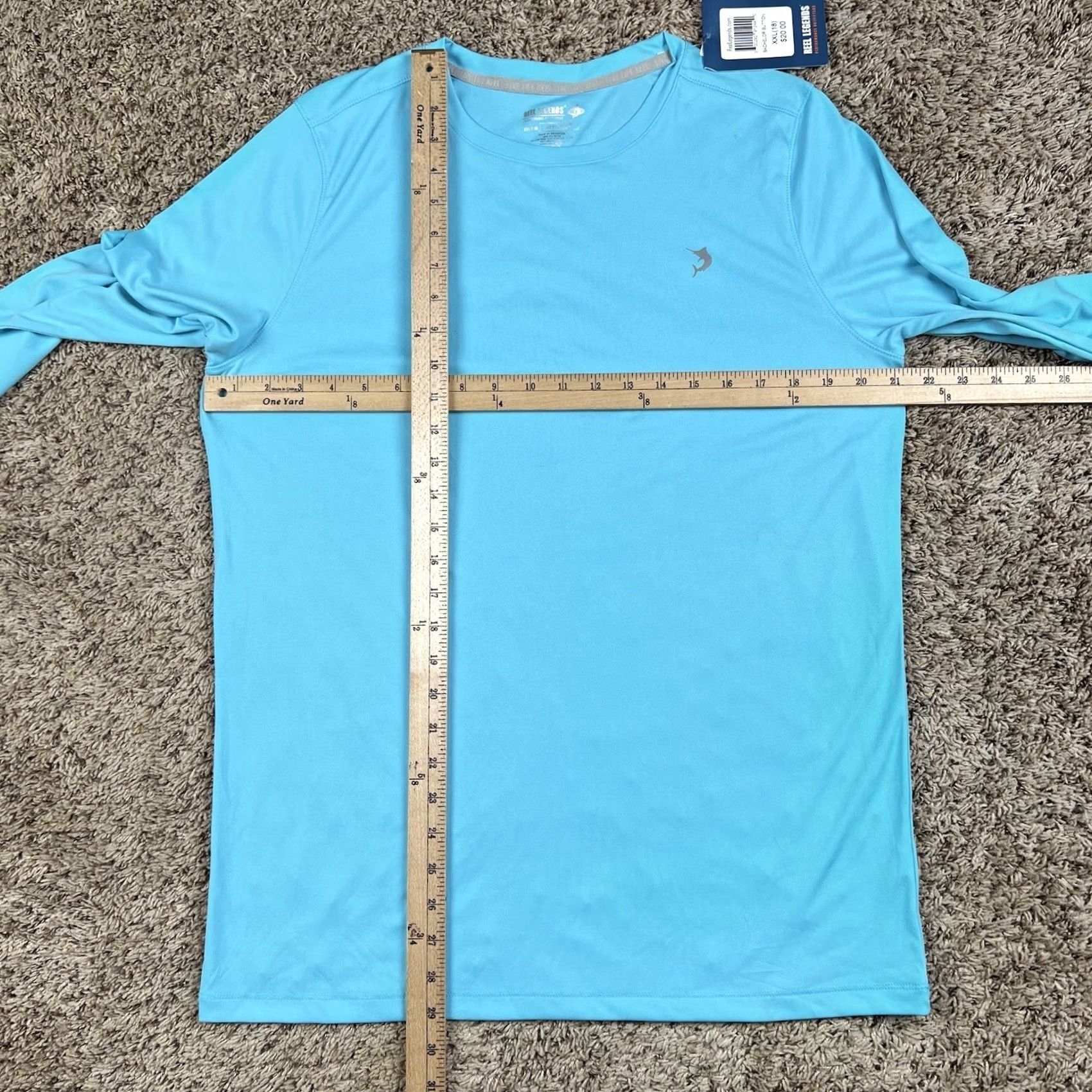 Vintage Reel Legends UV Protectant Performance Fishing Reel-Tec Mens Shirt 2XL Blue Size US XXL / EU 58 / 5 - 7 Thumbnail