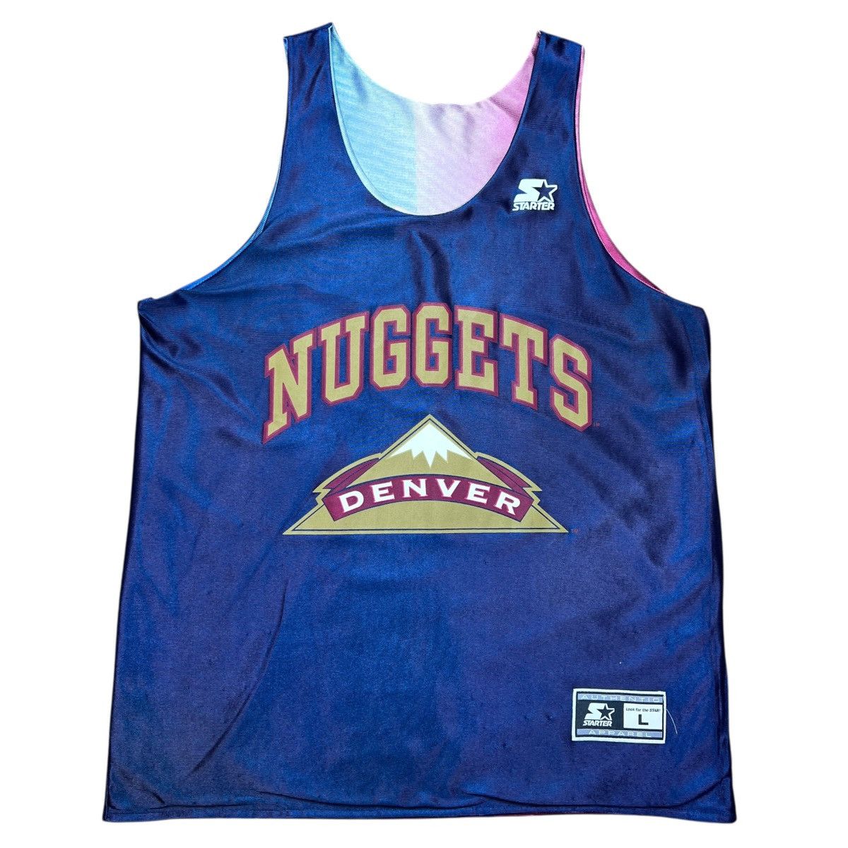 Starter 1990s NBA Denver Nuggets Starter Reversible Practice Jersey Size US XL / EU 56 / 4 - 3 Thumbnail
