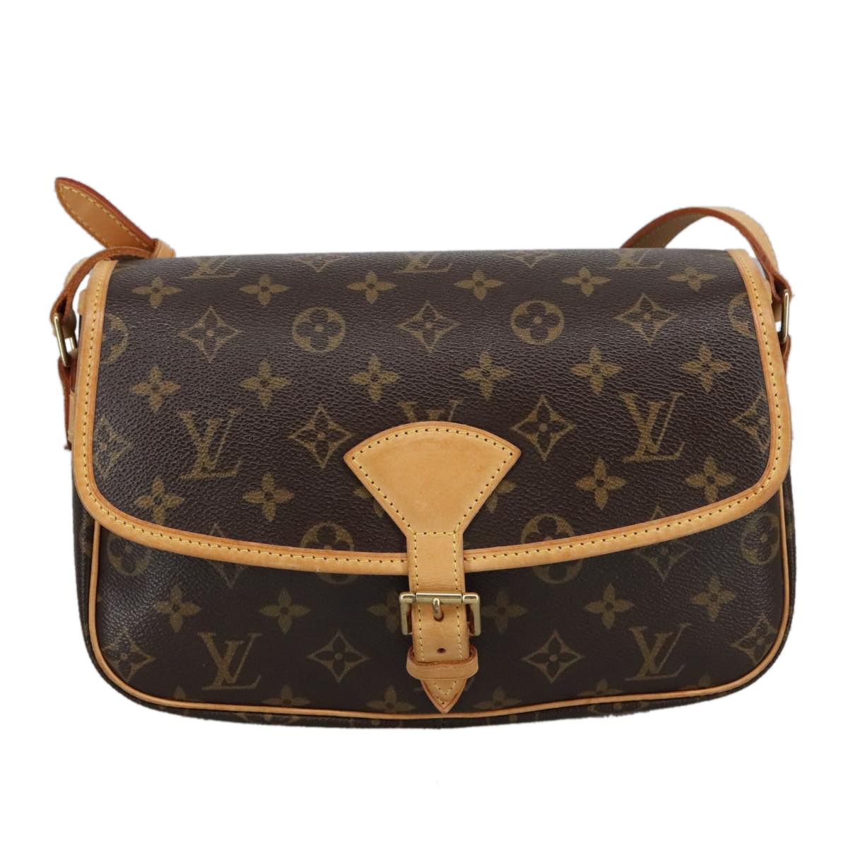 Louis Vuitton Sologne Brown Canvas Shoulder Bag (Pre-Owned) Size ONE SIZE - 1 Thumbnail