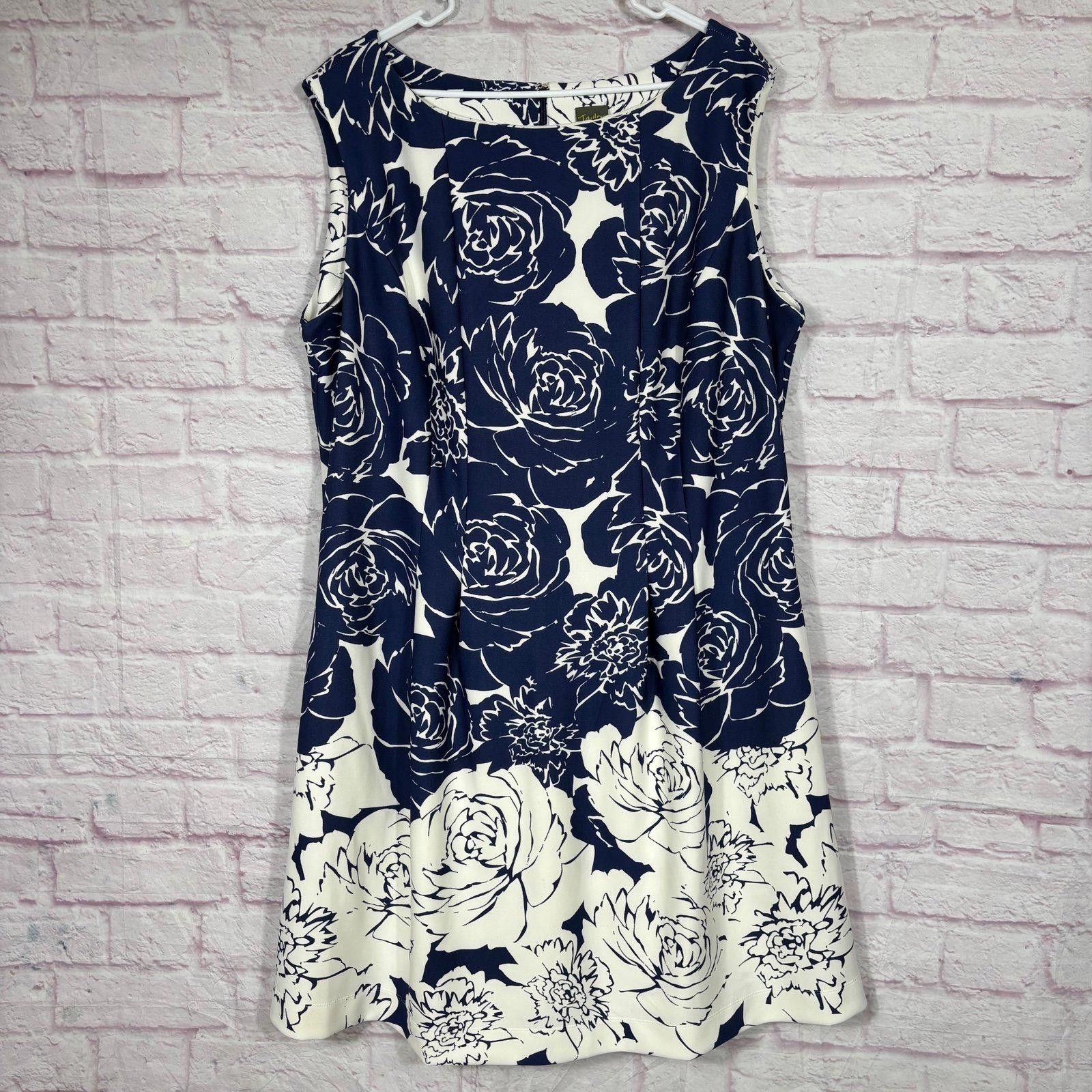 Ann Taylor Taylor Floral Sleeveless Dress Size 20 Size XXL / US 16-18 / IT 52-54 - 2 Thumbnail