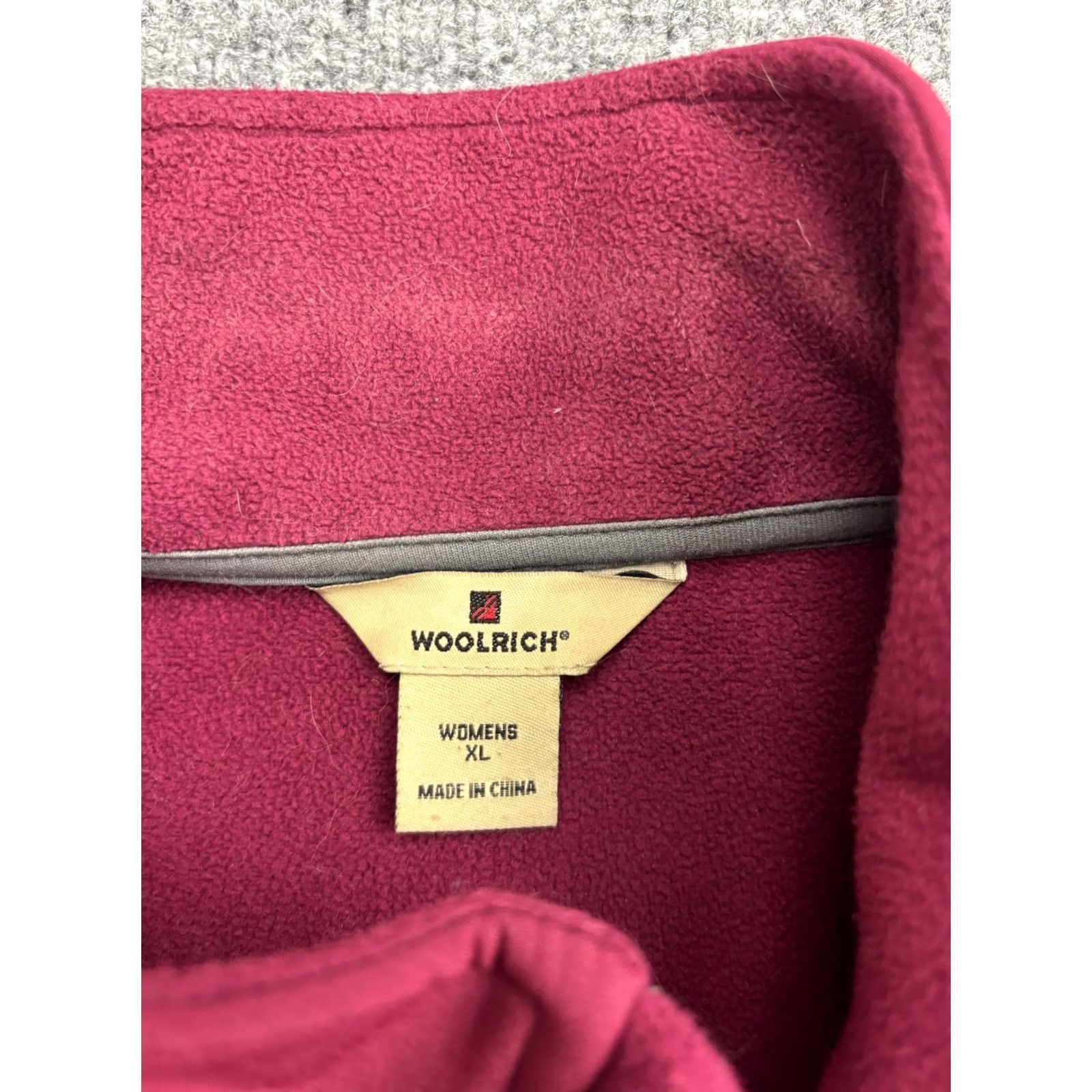 Vintage Woolrich Jacket Womens XL Pink Berry Softshell Full Zip Fleece Lined Outdoor Size XL / US 12-14 / IT 48-50 - 2 Thumbnail