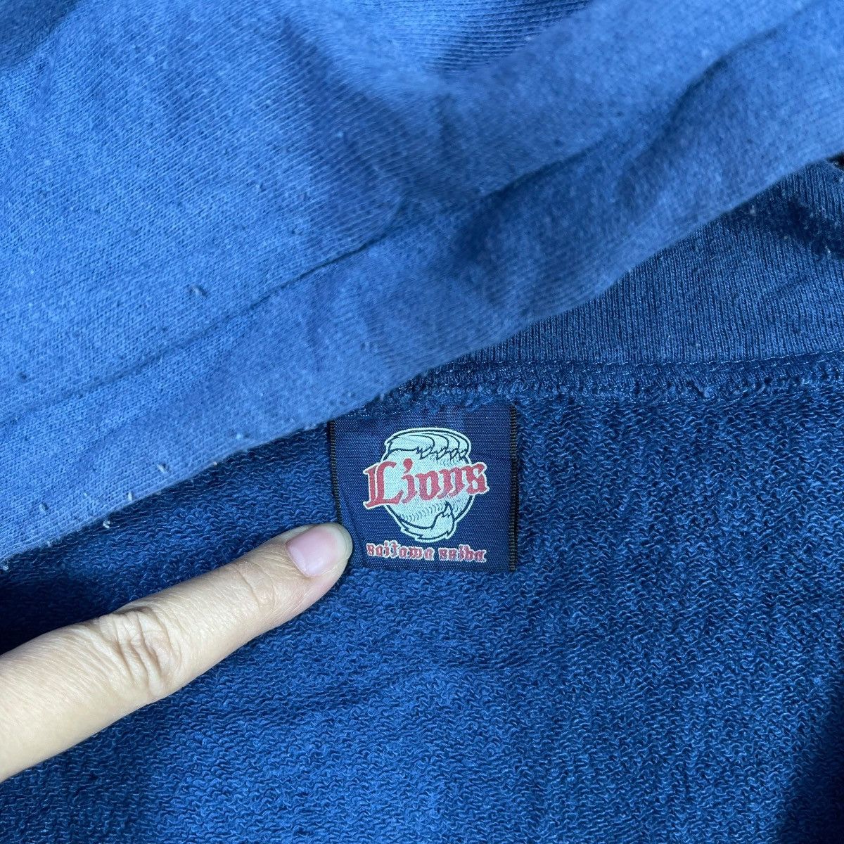 Vintage VINTAGE 90s SEIBU LIONS Baseball Zip Up Hoodie Blue Big Logo Size US L / EU 52-54 / 3 - 3 Thumbnail