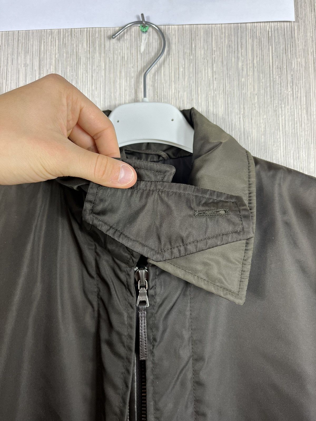 Prada Prada nylon classic jacket coat with leather casual italy Size M / US 6-8 / IT 42-44 - 16 Thumbnail