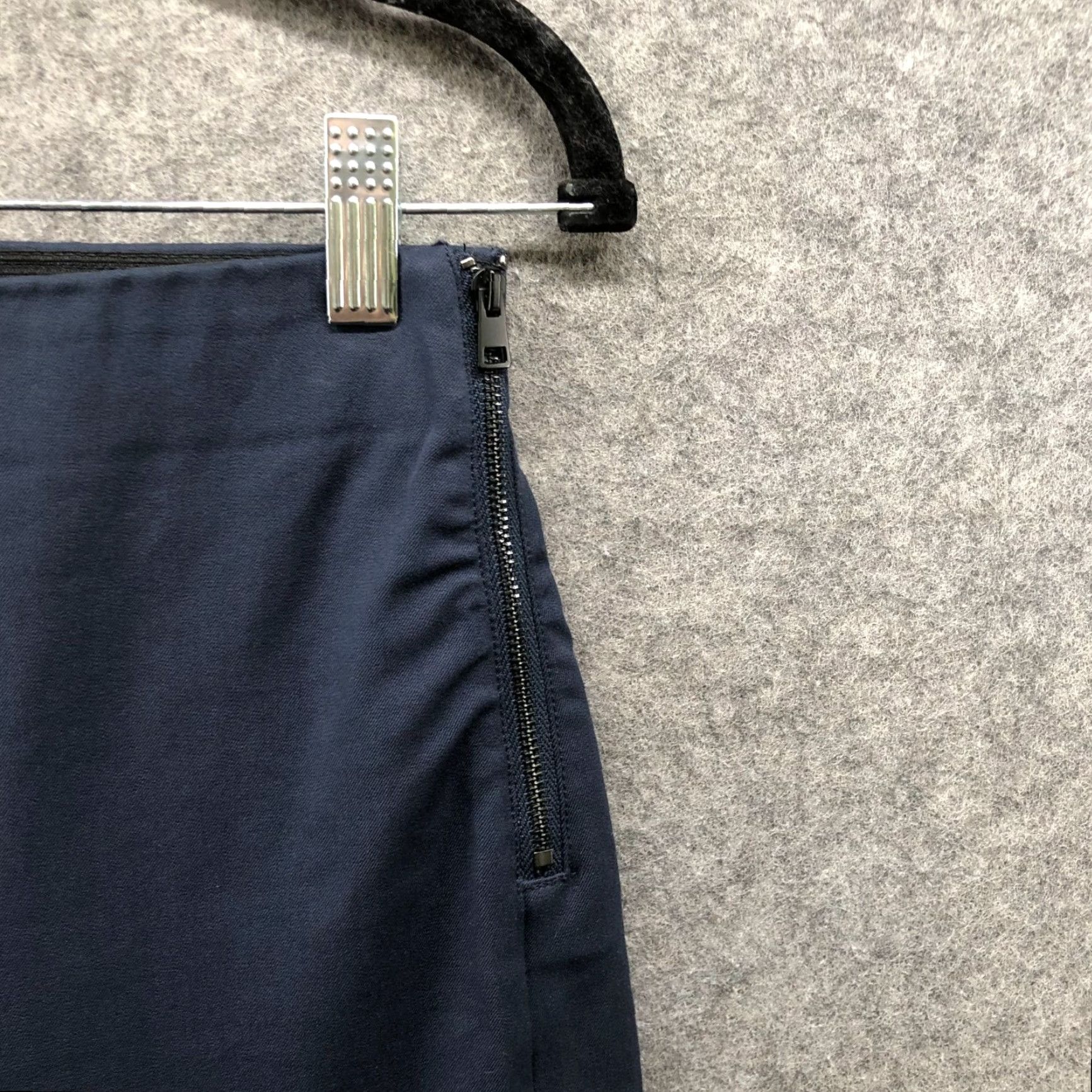 Everlane Everlane Side Zip Work Pants Womens 2 Navy Blue Stretch Cotton Slim Dress Pant Size 26" / US 2 / IT 38 - 5 Thumbnail