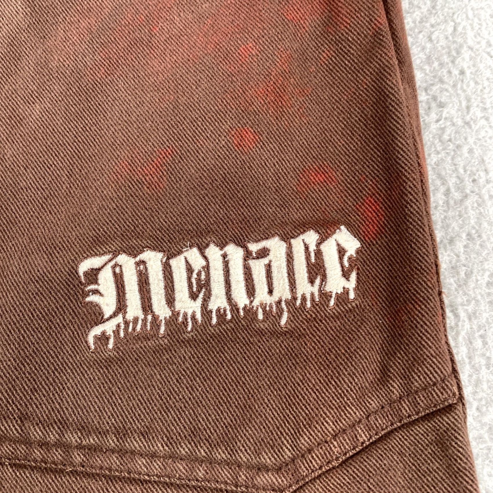 Vintage VINTAGE Menace Denim Jeans 38x29 Wide-Leg Regular Fit Blue 90s USA Graffiti Skater Baggy Men's Jeans Size US 38 / EU 54 - 4 Thumbnail