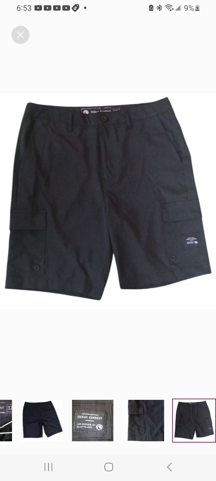 Ocean Current Ocean Current LA Men's Black Swim Shorts Size US 32 / EU 48 - 6 Thumbnail