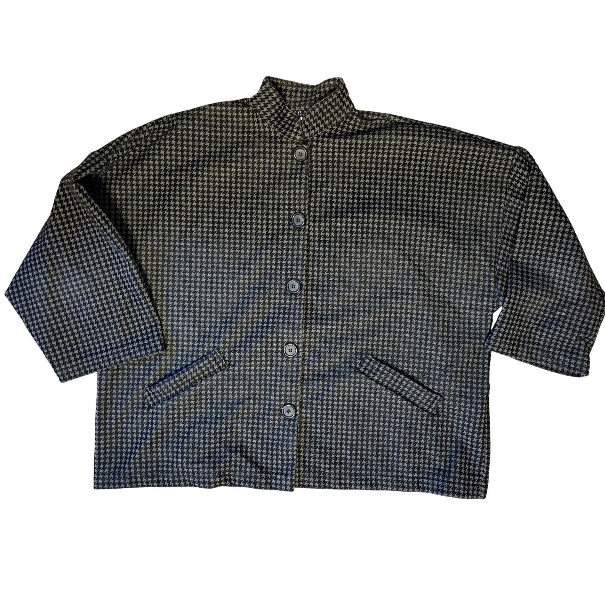 Bryn Walker Bryn Walker XS Danuta Jacket Houndstooth Memory Crunch Jacqu Size XS / US 0-2 / IT 36-38 - 1 Thumbnail