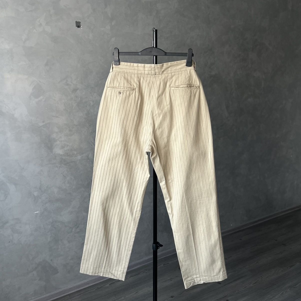 At Last & Co At Last & Co. Cork Striped Beige Trousers Size US 38 / EU 54 - 10 Thumbnail