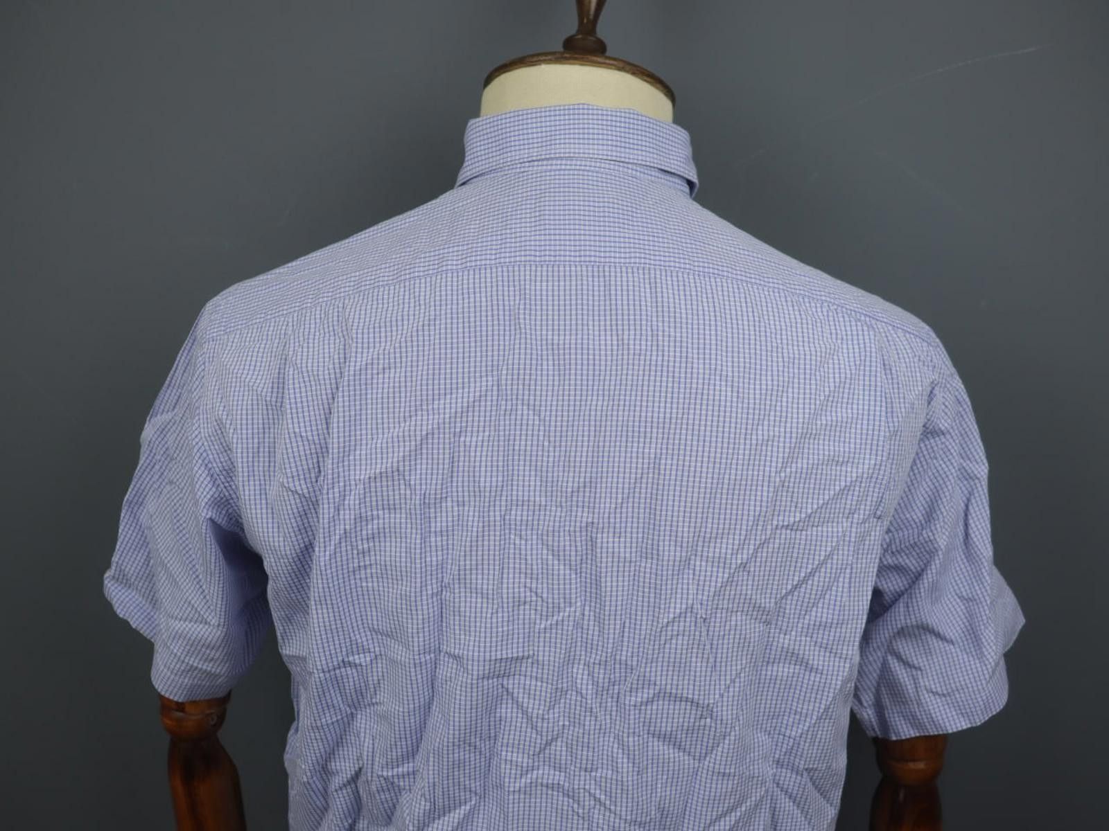 Lacoste Lacoste Blue Plaid 100% Cotton Collared Shirt Size 39 Size US M / EU 48-50 / 2 - 8 Thumbnail