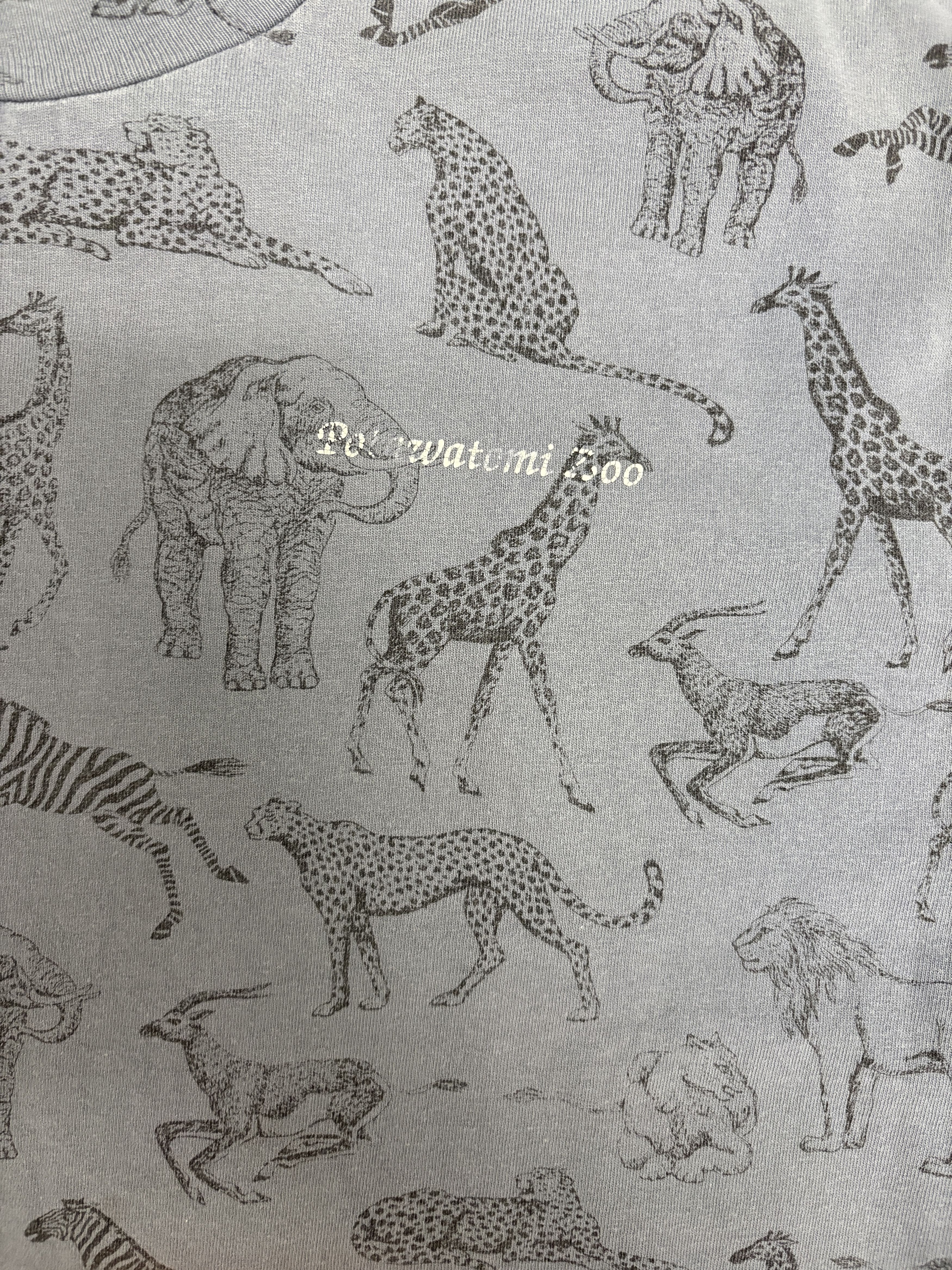 Vintage Potawatomi Zoo South Bend, Indiana Vintage AOP Tee Size US XL / EU 56 / 4 - 2 Thumbnail
