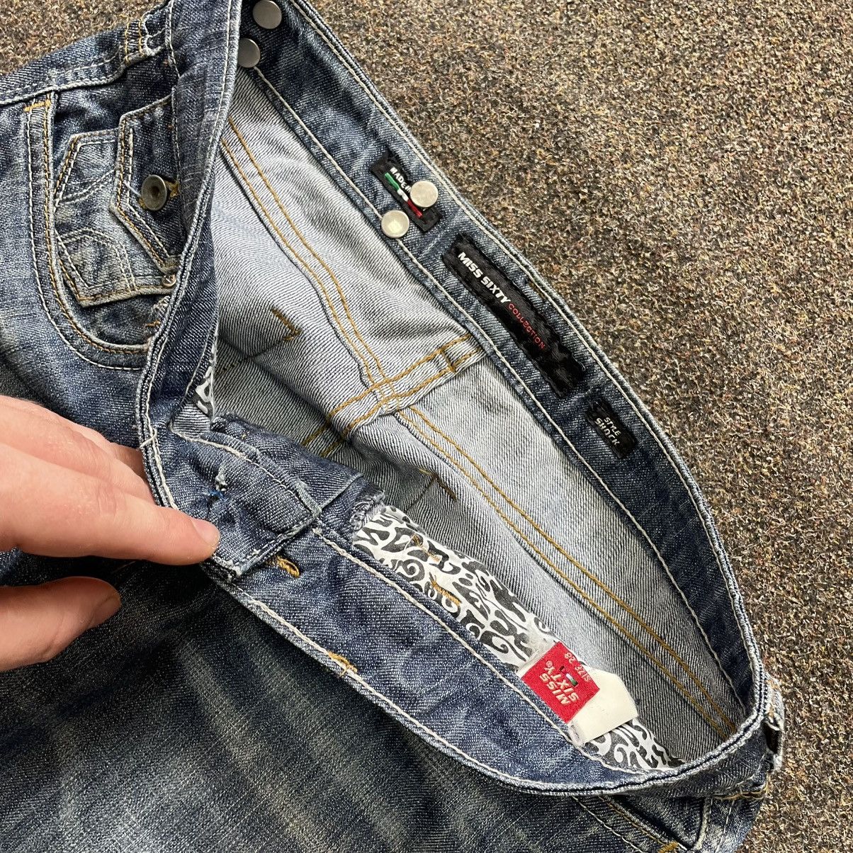 Vintage Vintage 90s Miss Sixty Distressed Faded Y2K Skate Jeans 28 Size 28" / US 6 / IT 42 - 6 Thumbnail