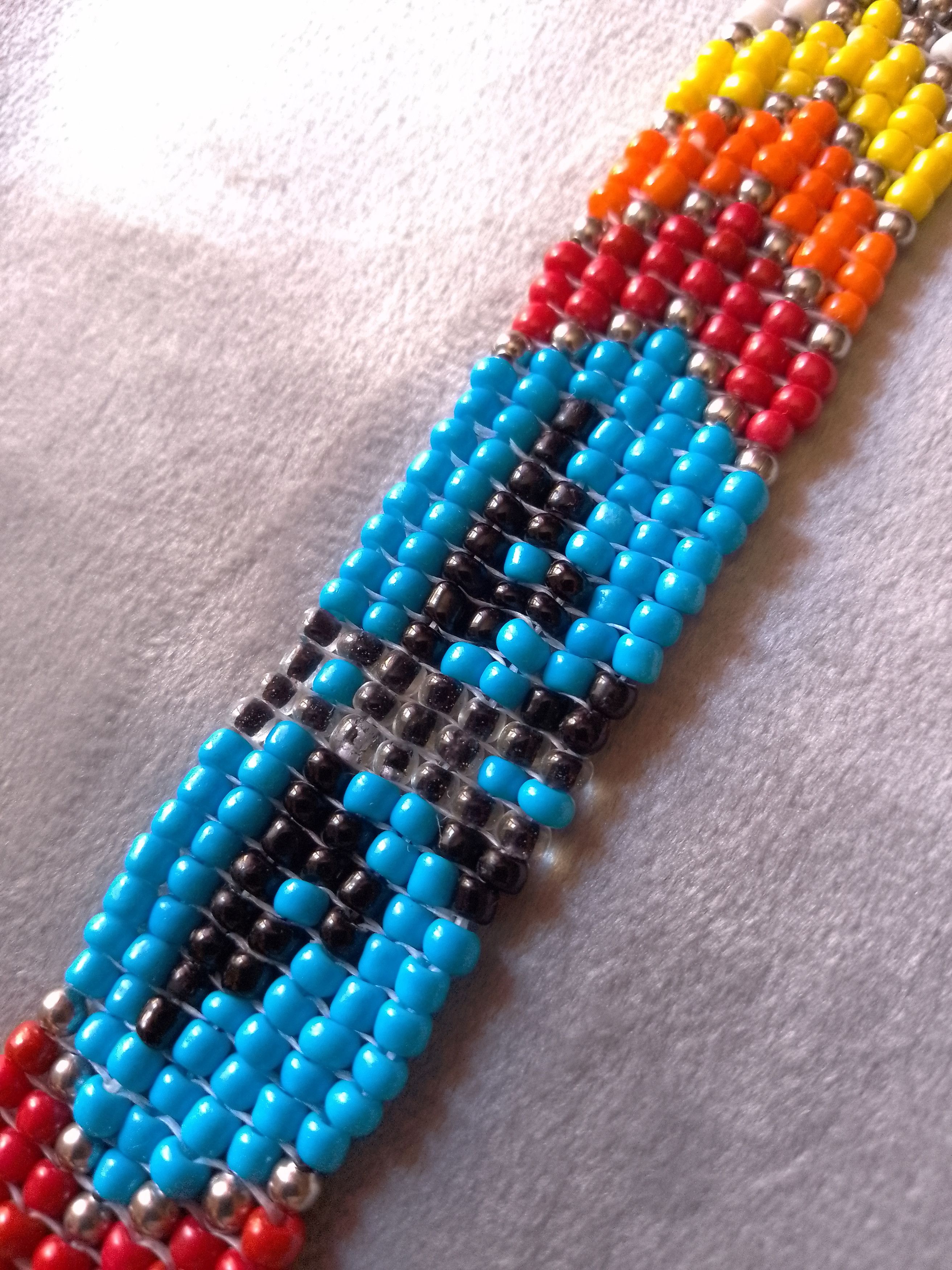 Handmade Ethnic bracelet Native Americans style Size ONE SIZE - 5 Thumbnail