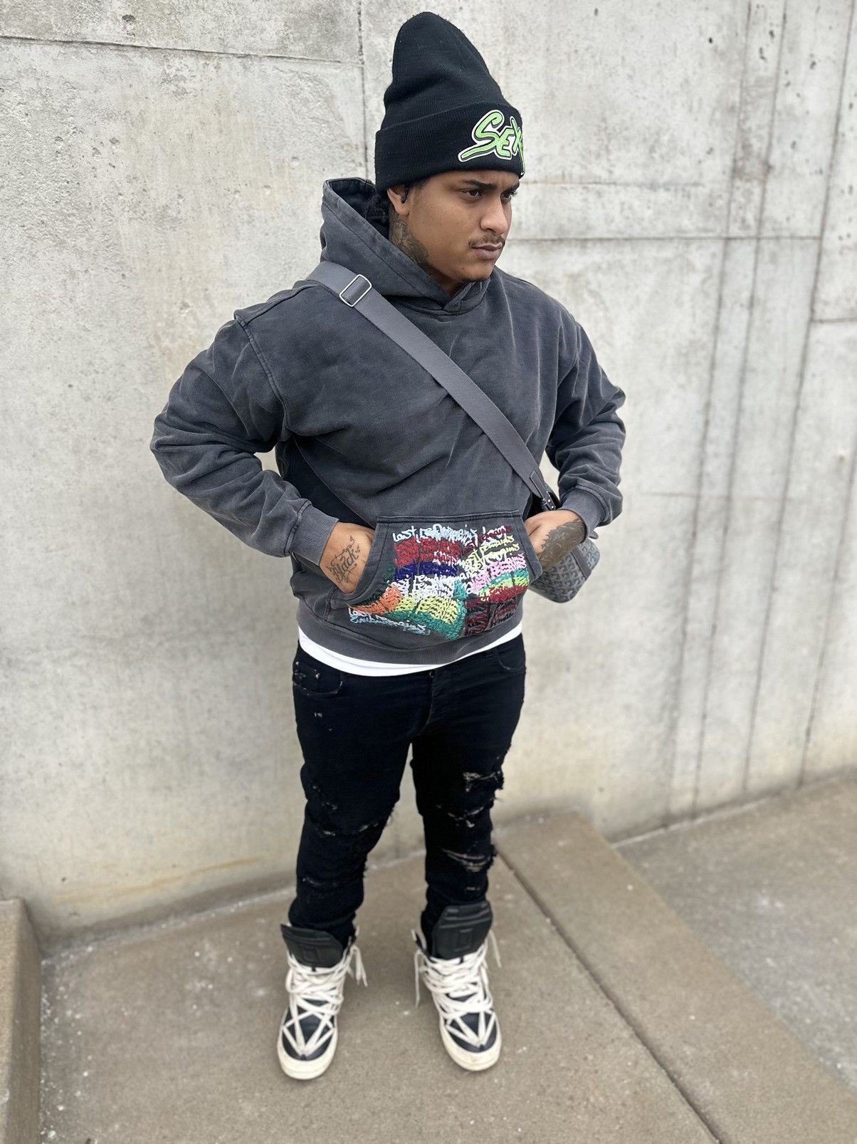 Other lastremains hoodie multicolored embroidery Size US L / EU 52-54 / 3 - 5 Thumbnail