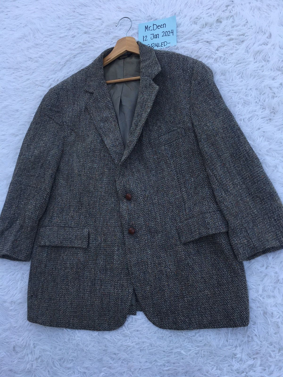 Harris Tweed Rare Vintage Harris Tweed Wool Blazer Size 36S - 3 Thumbnail