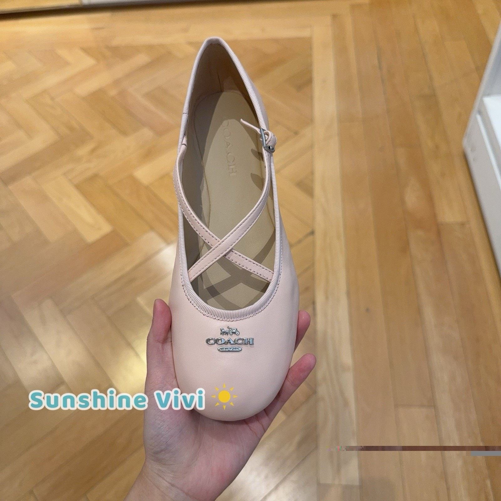Coach NWT Coach Women's Phoebe Ballet Flat Candy Pink CDF60 us 7 Size US 7 / IT 37 - 1 Thumbnail