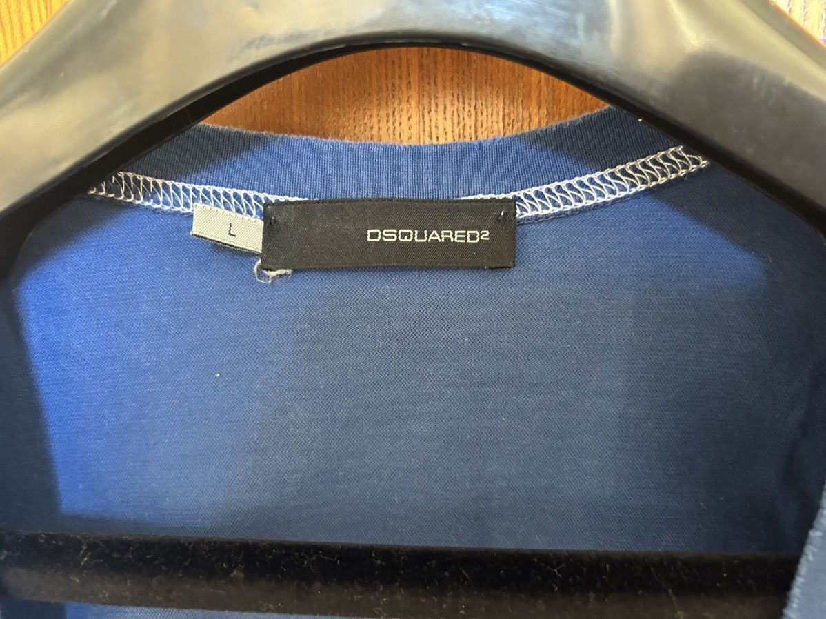 Dsquared2 Dsquared2 Cotton V‑Neck T‑Shirt – Excellent Condition Size L / US 10 / IT 46 - 6 Thumbnail