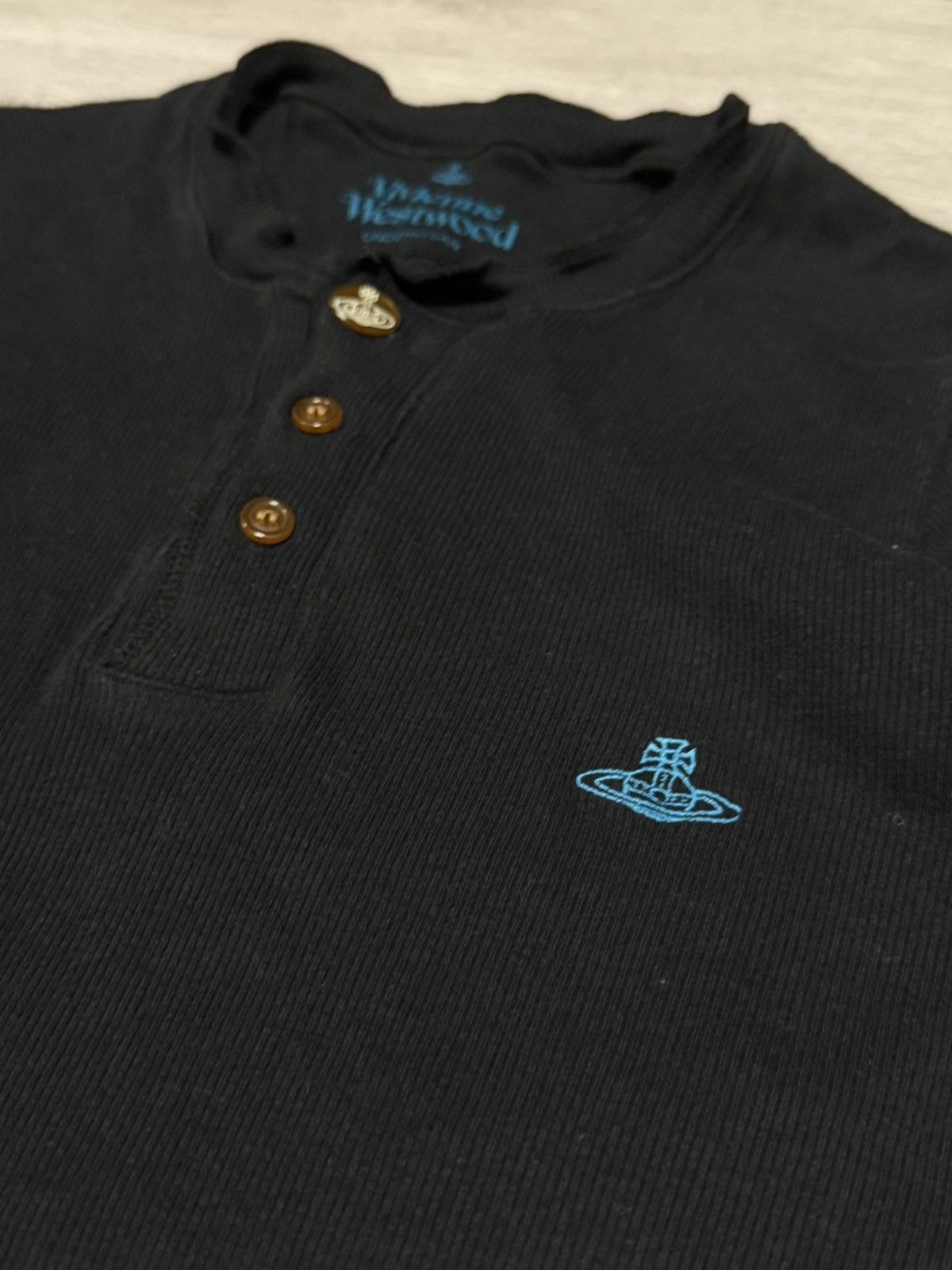 Vivienne Westwood Vivienne Westwood made Japan orb buttons shirt slim ribbed Size US M / EU 48-50 / 2 - 3 Thumbnail