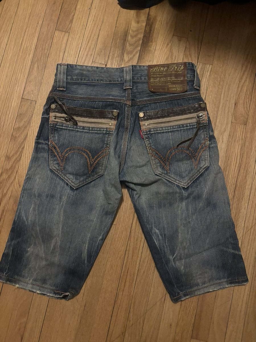 Edwin × If Six Was Nine × Japanese Brand Japanese brand hysteric glamour Edwin jean shorts Size US 26 / EU 42 - 2 Thumbnail