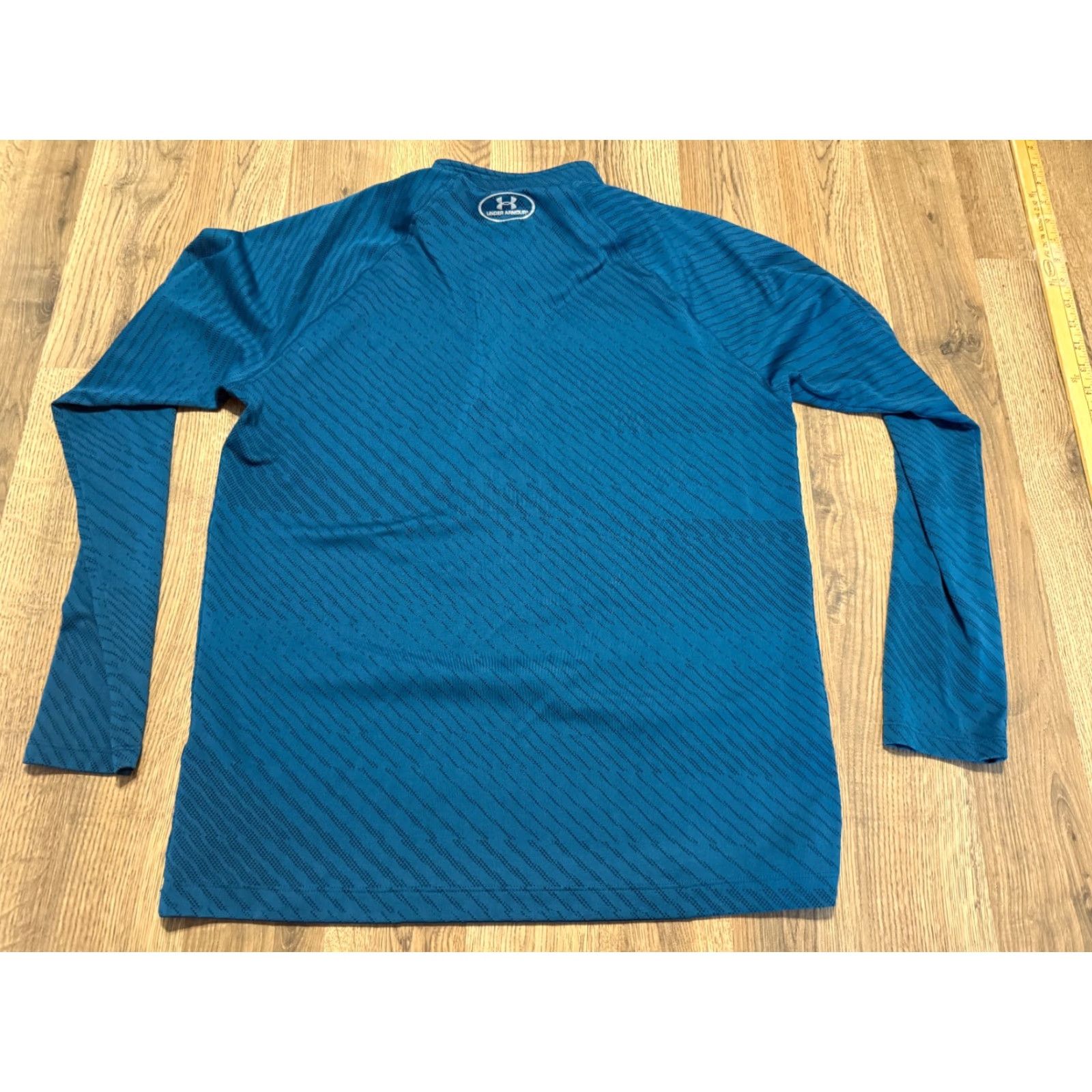 Under Armour Under Armour Shirt Men's Large Blue Long Sleeve Quarter Zip Heatgear T-Shirt Size US L / EU 52-54 / 3 - 2 Thumbnail