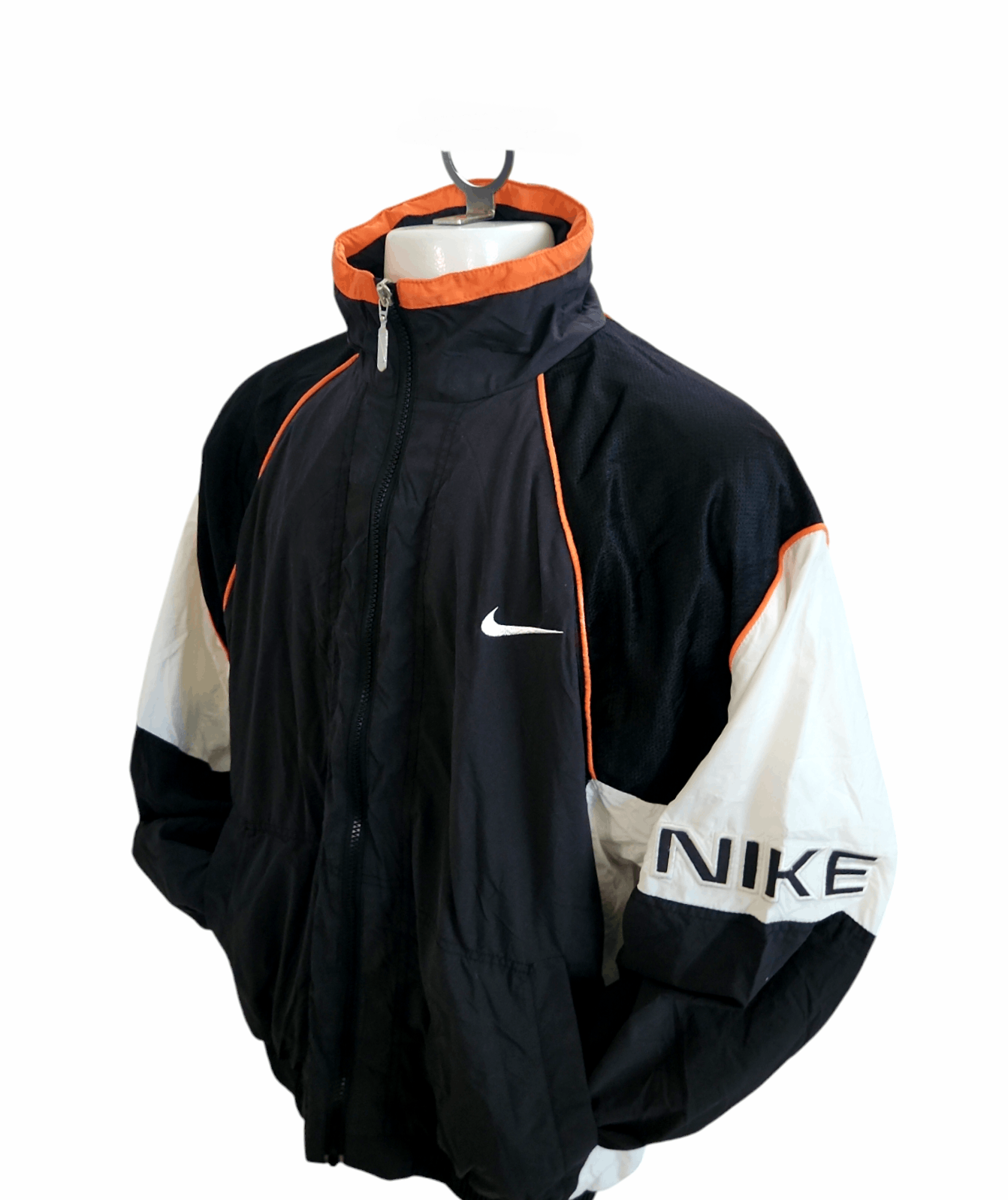 Nike × Vintage Nike Swoosh Vintage 90s Jacket Windbreaker Rare Men's Large Size US L / EU 52-54 / 3 - 2 Thumbnail