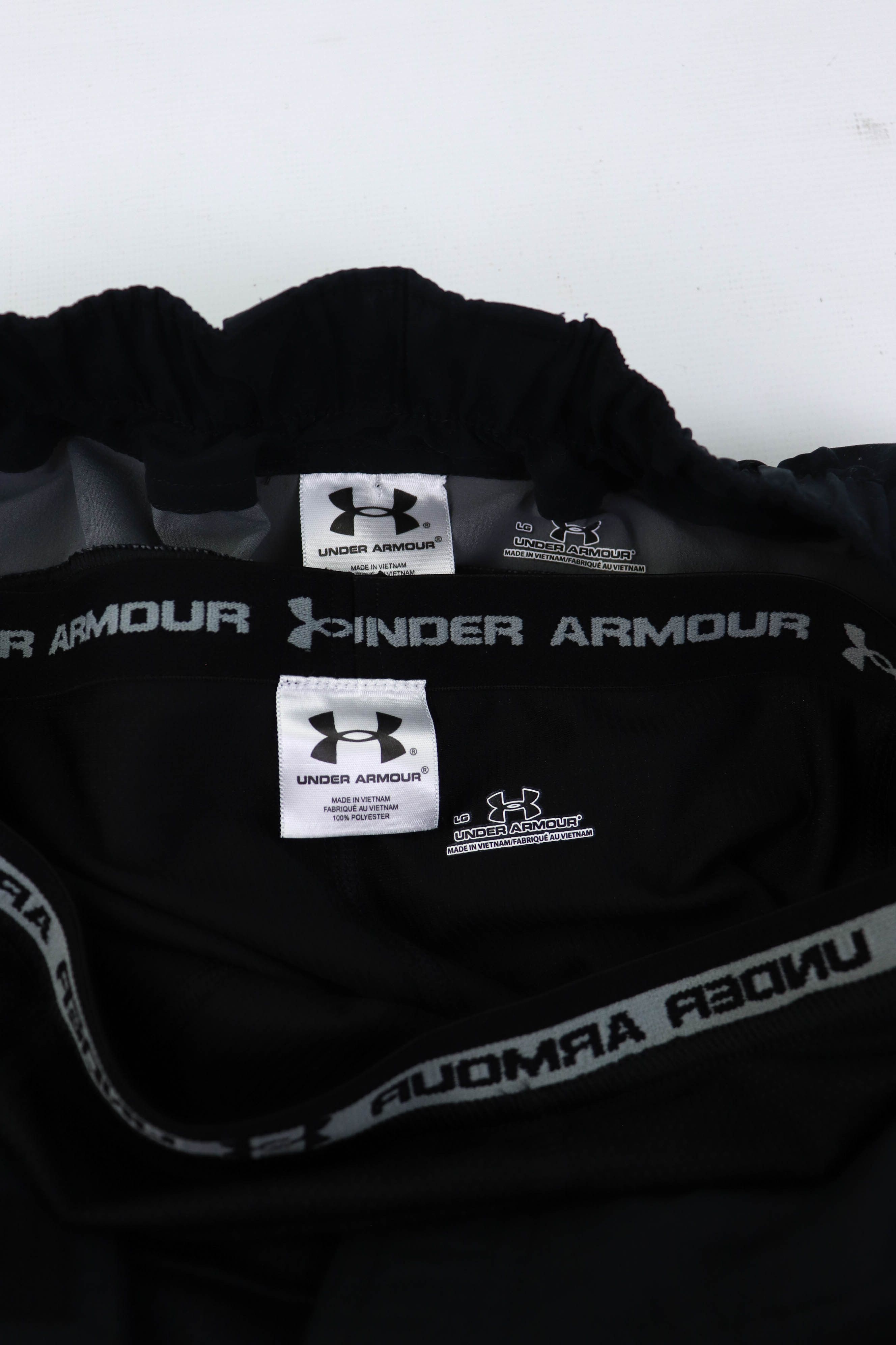 Under Armour 00s Vintage Under Armour 2in1 Transform Black Cycling Shorts Size US 34 / EU 50 - 10 Thumbnail
