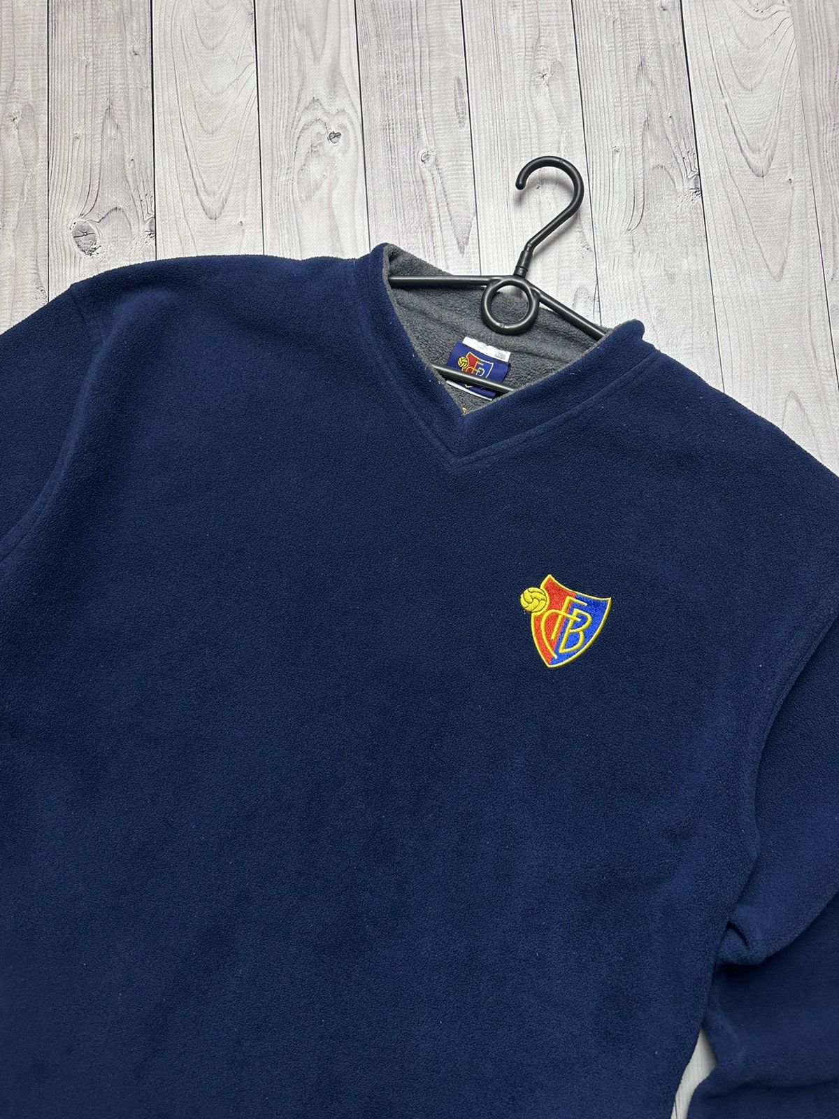 Vintage Vintage Basel soccer fleece hoodie size L Size US L / EU 52-54 / 3 - 2 Thumbnail