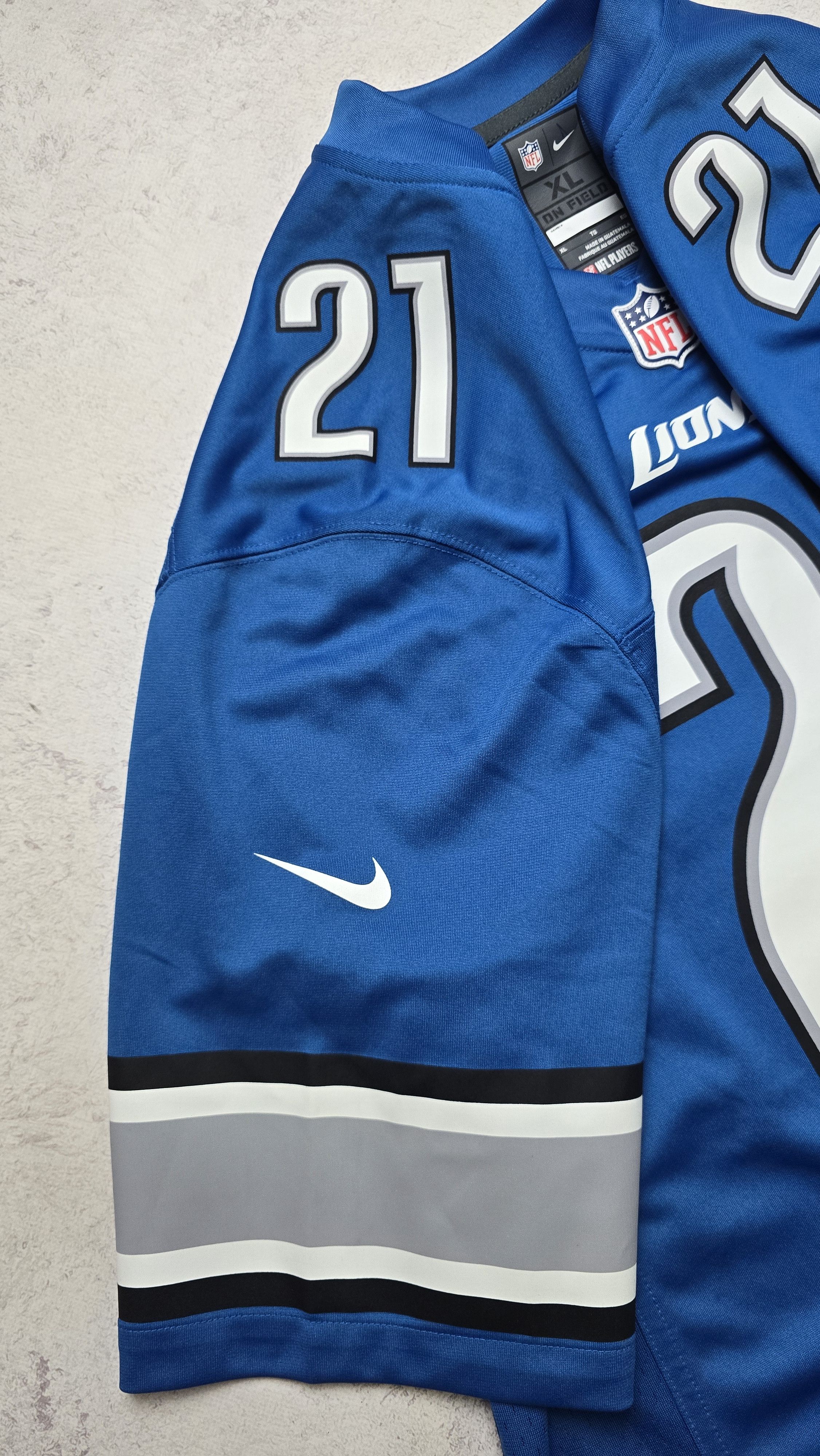 Nike Reggie Bush #21 Detroit Lions Nike On Field NFL Jersey Size US XL / EU 56 / 4 - 5 Thumbnail