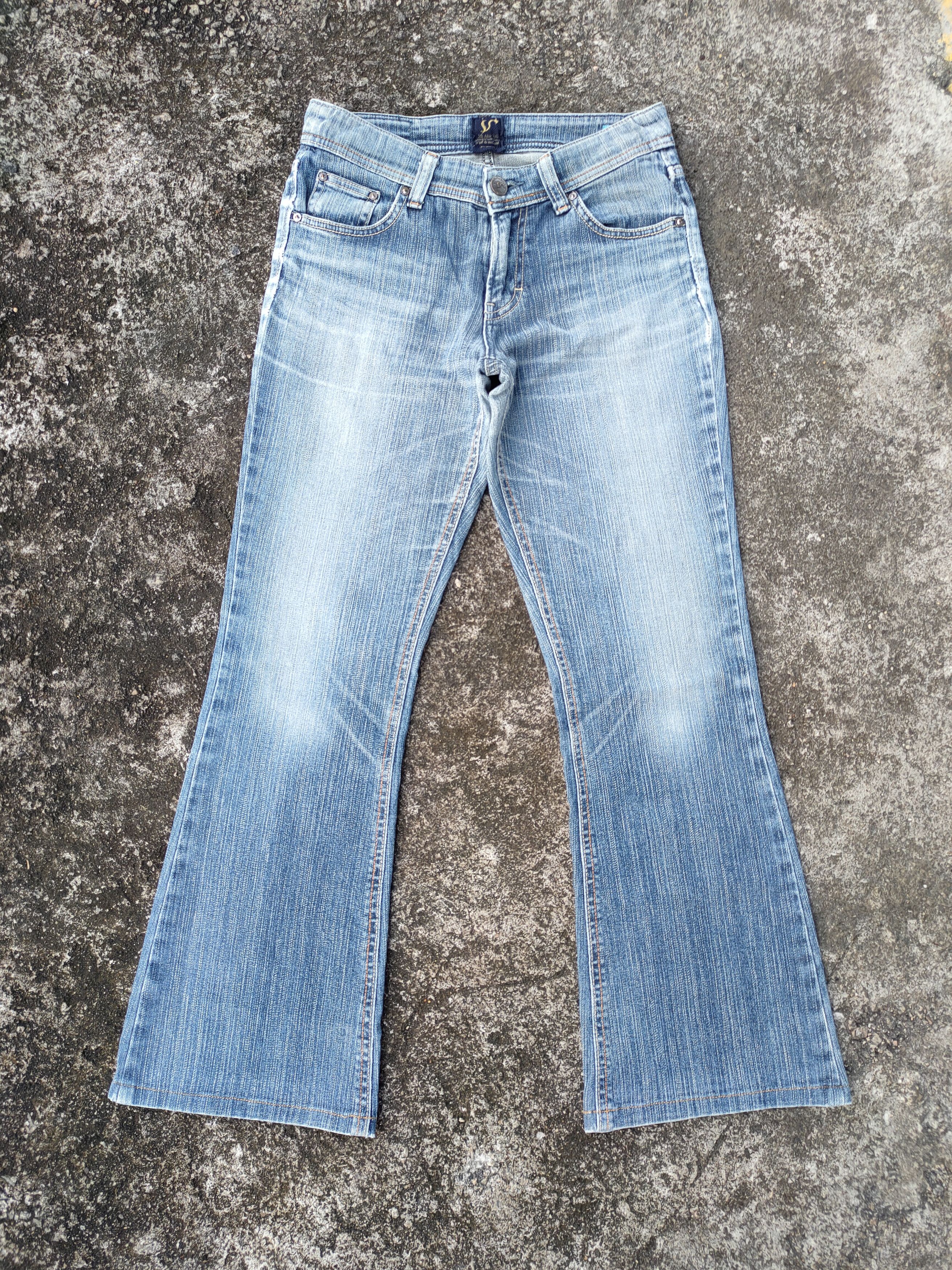 Japanese Brand FLARE VINTAGE SOMETHING FADED JEANS DENIM PANTS Size US 29 - 1 Thumbnail