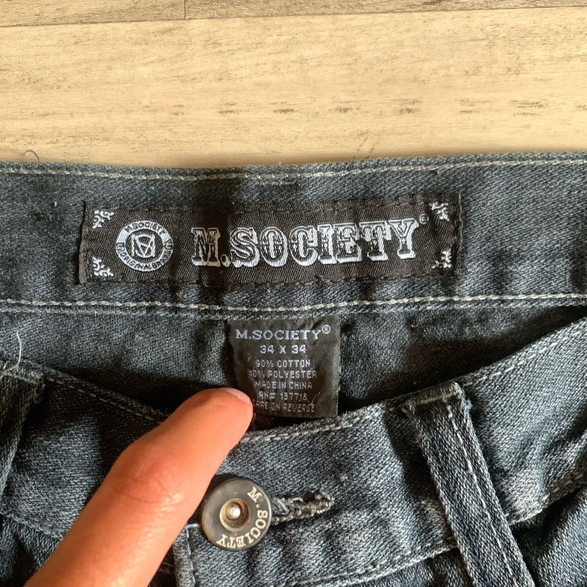 Vintage M. Society jeans Size US 34 / EU 50 - 3 Thumbnail