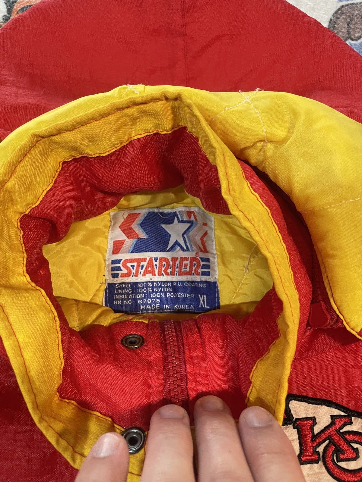NFL Vintage Kansas City chiefs starter jacket Size US XL / EU 56 / 4 - 3 Thumbnail